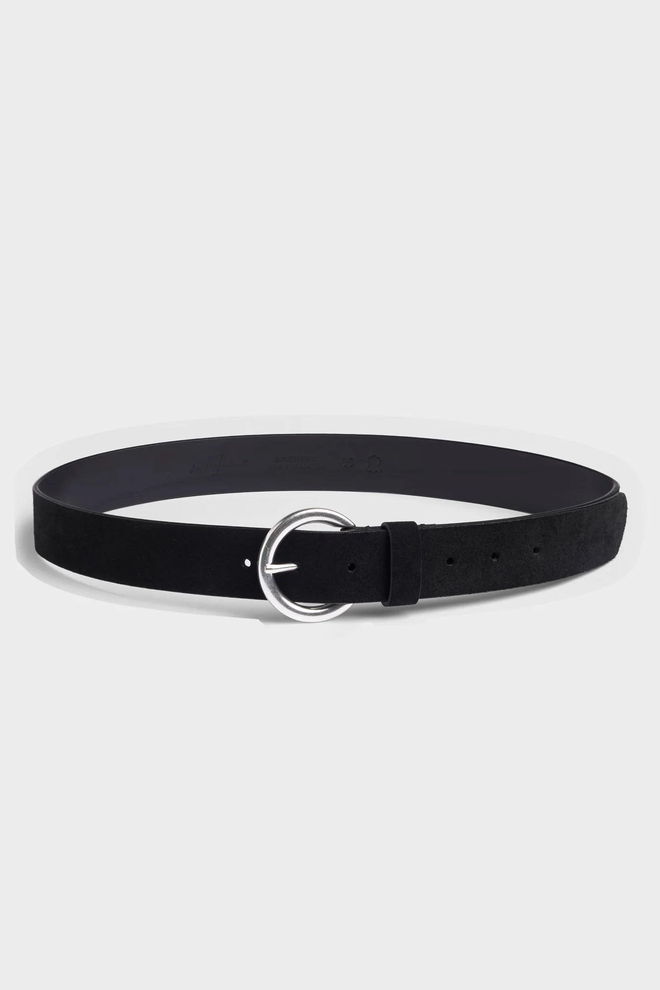 Timeless Italian Suede Belt in Black