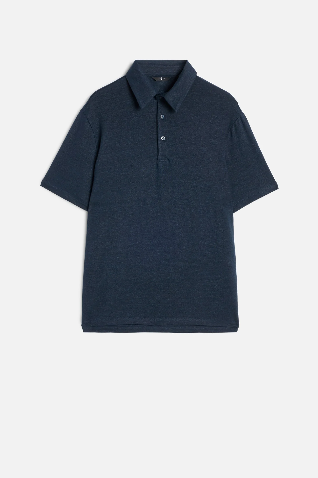 Linen Polo in Ocean Floor