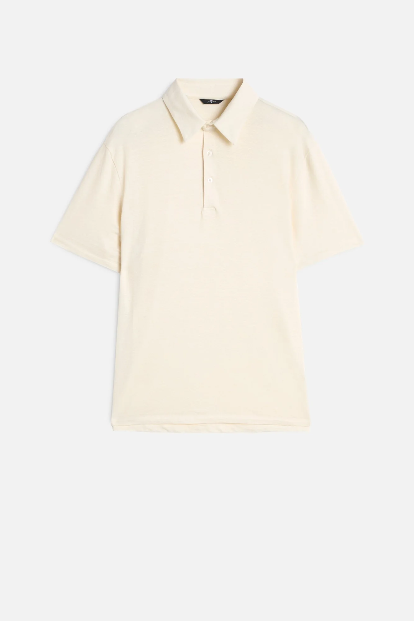 Linen Polo in White