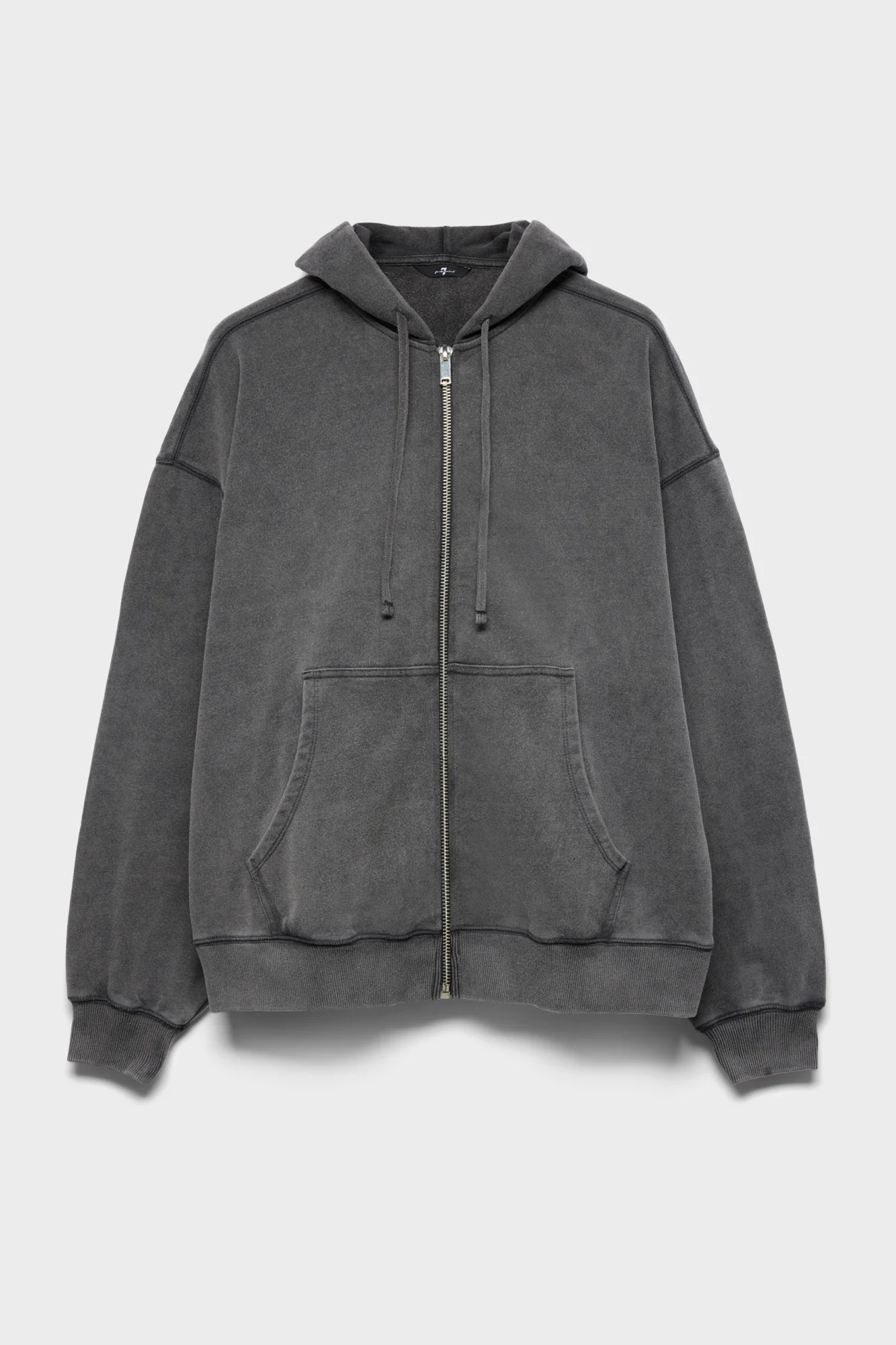 ZIP HOODIE in Black