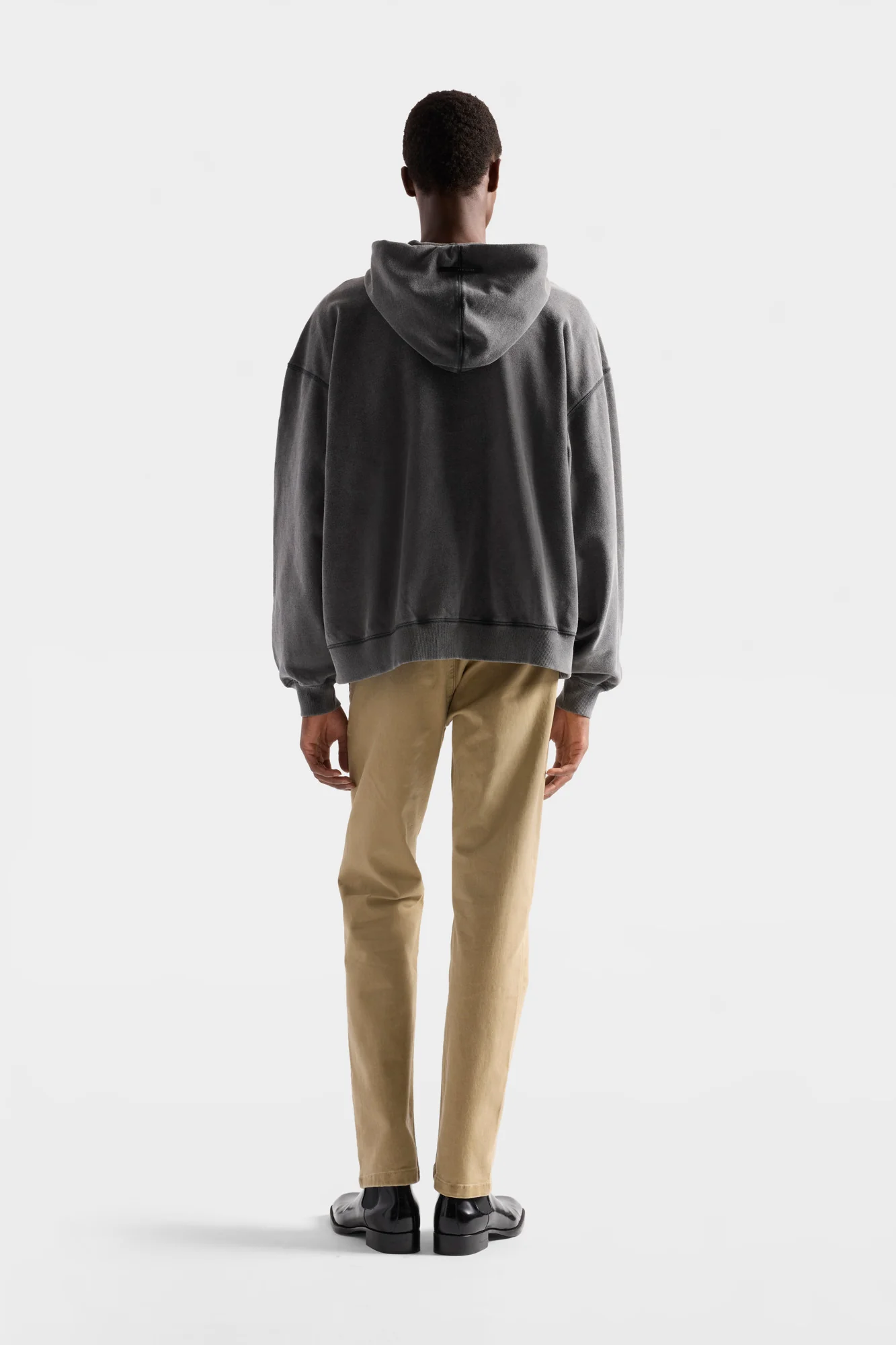 ZIP HOODIE in Black - Image 5