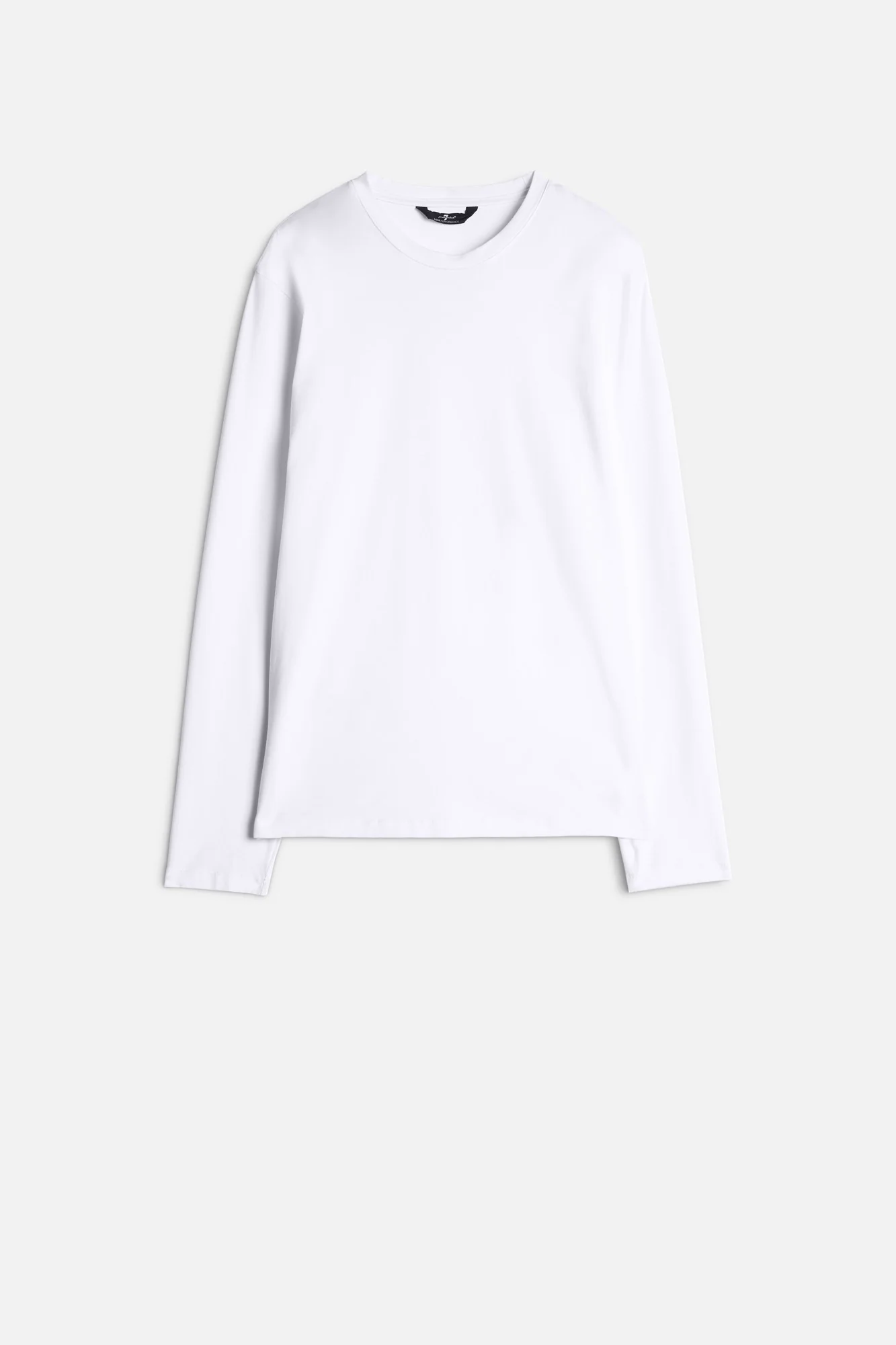 Luxe Performance Long Sleeve Tee in White