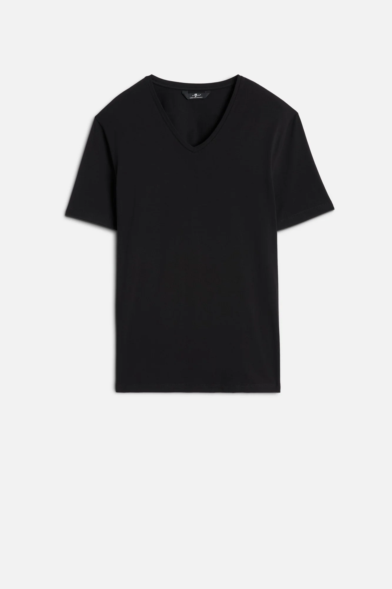 Luxe Performance V-Neck Tee in Black