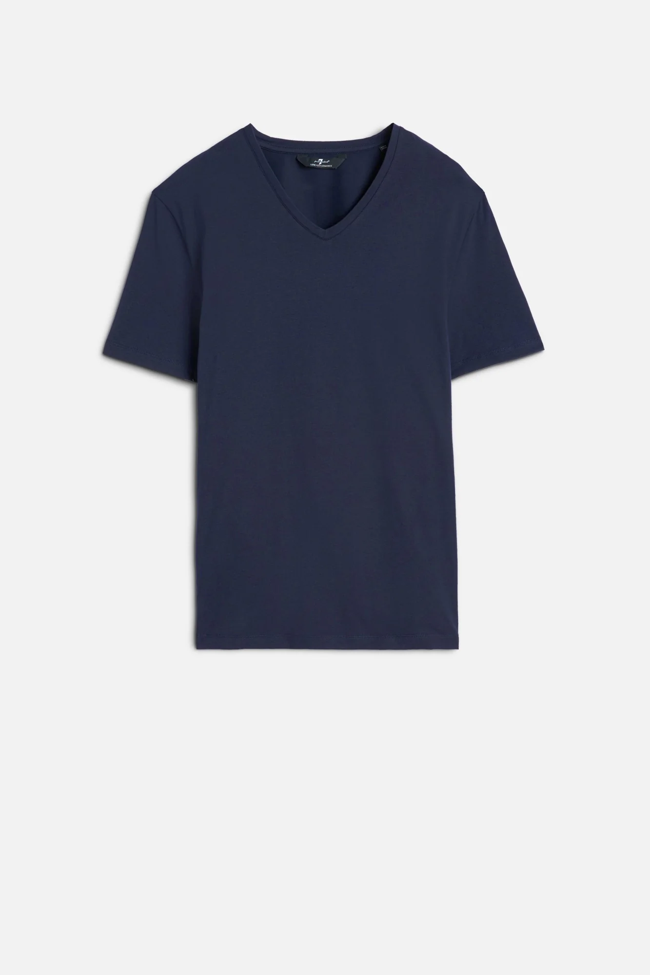 Luxe Performance V-Neck Tee in Navy