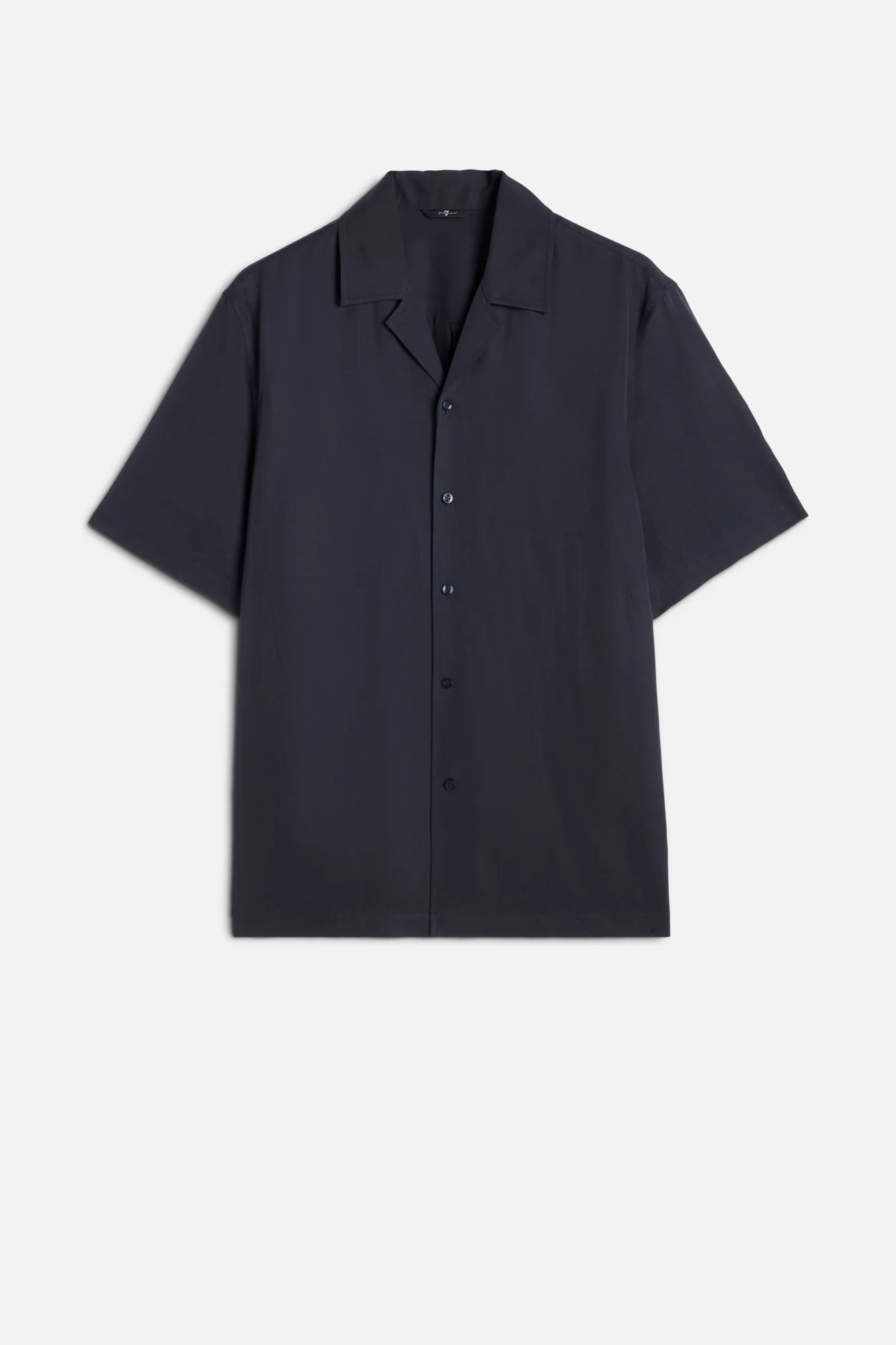 Lyocell Camp Shirt in Navy