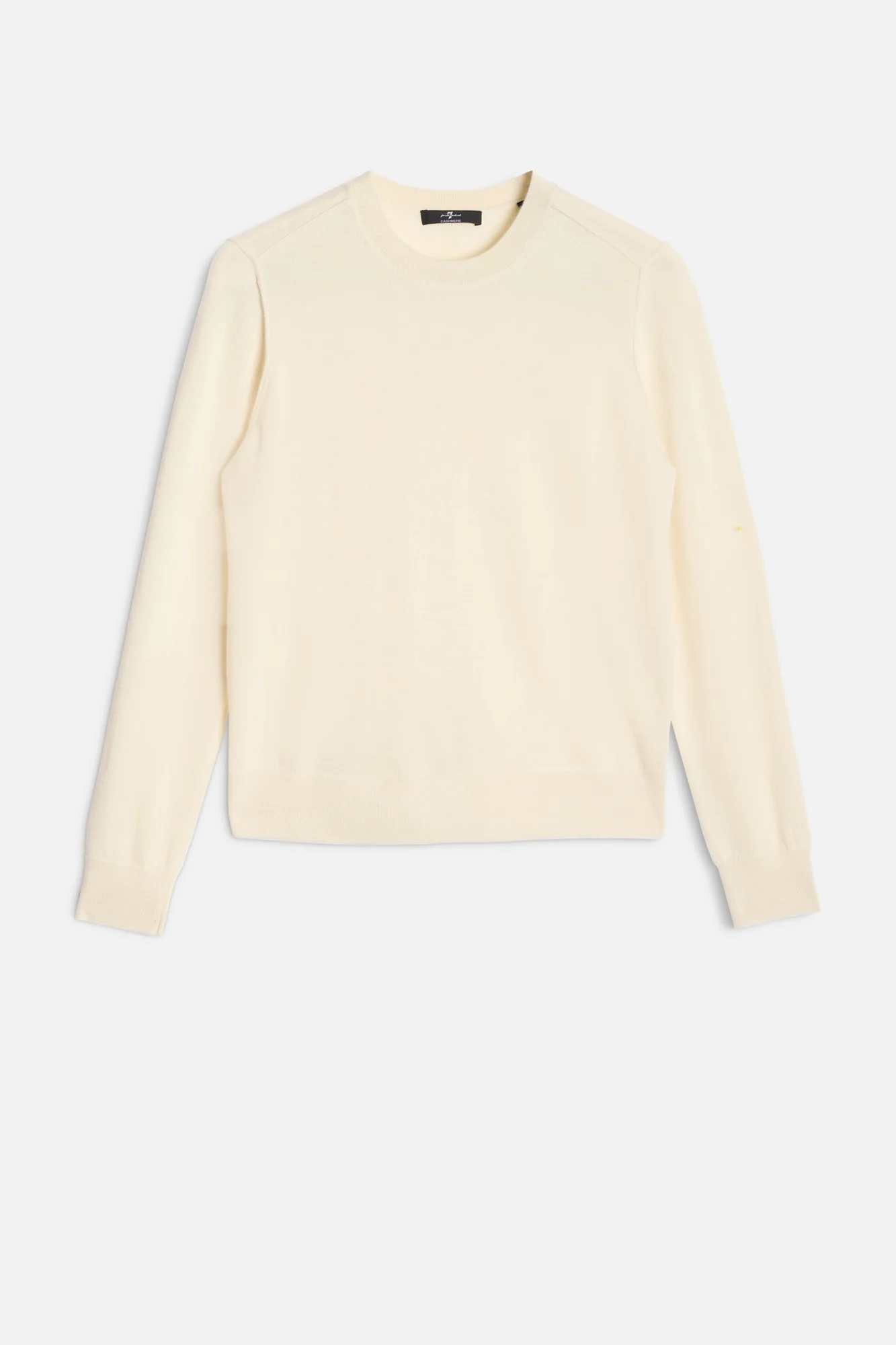 Cashmere Crewneck Sweater in Ice White