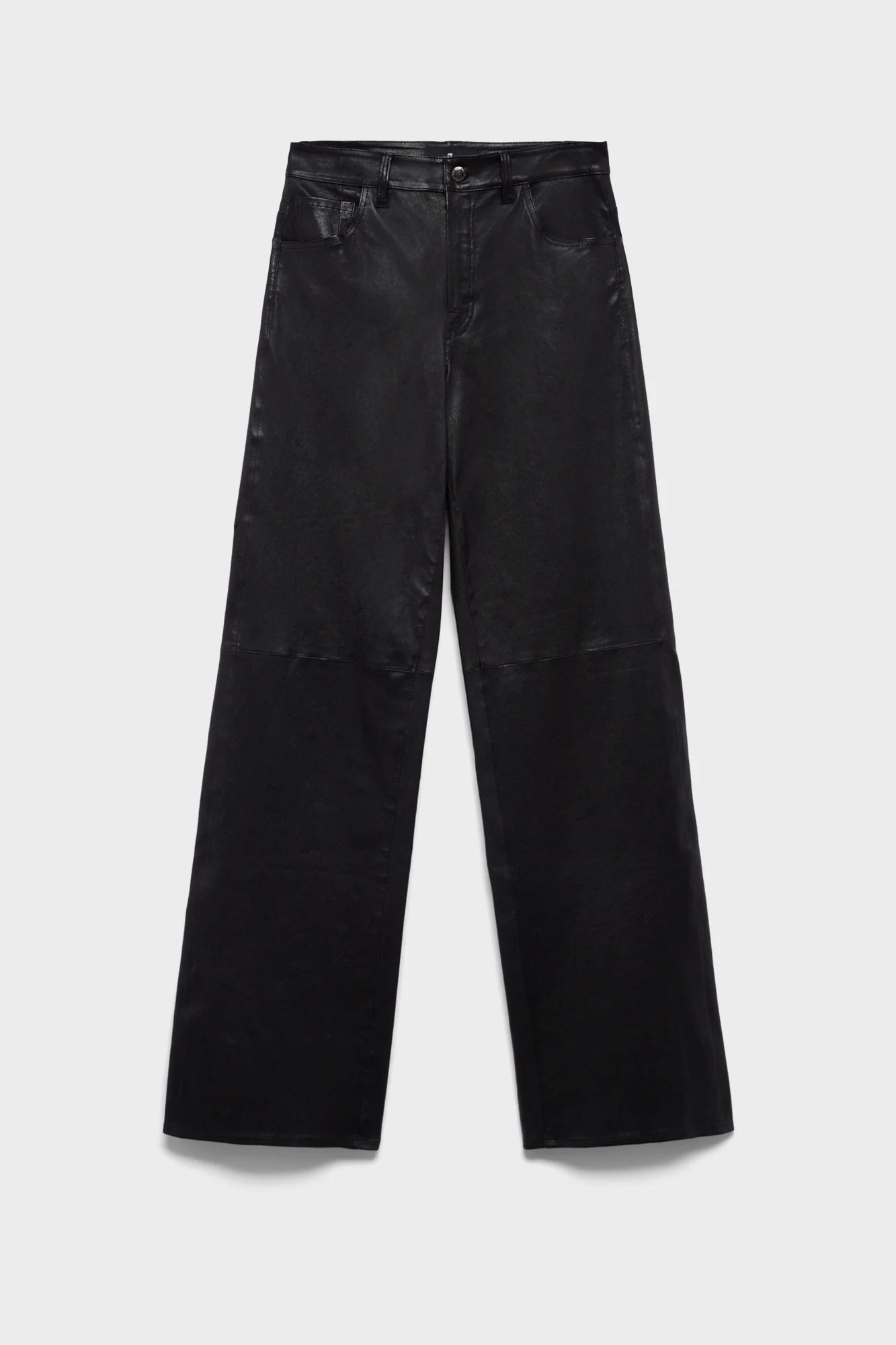 STOVEPIPE STRAIGHT in Leather Black