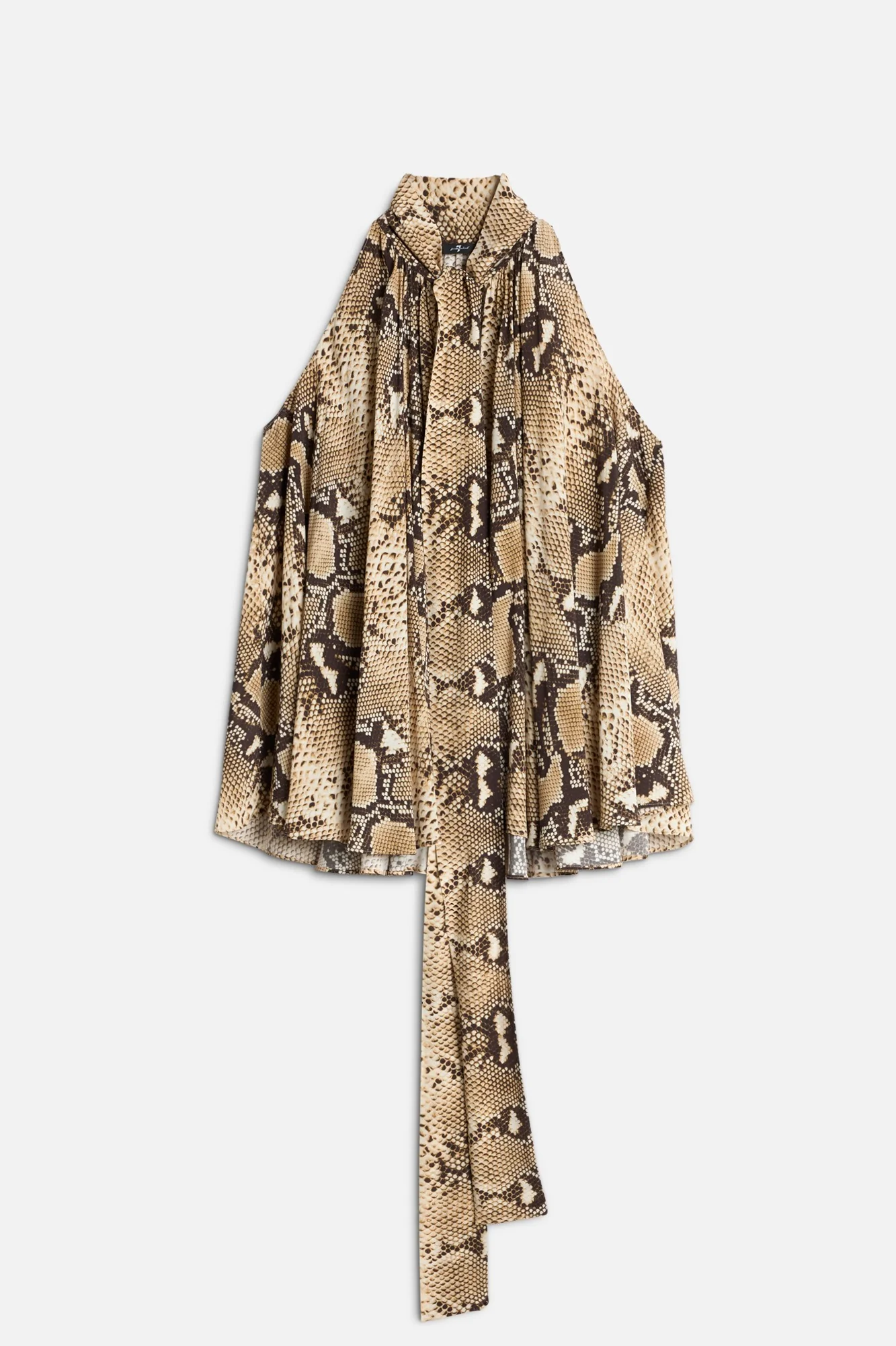 SLEEVELESS BLOUSE in Viscose Ecru