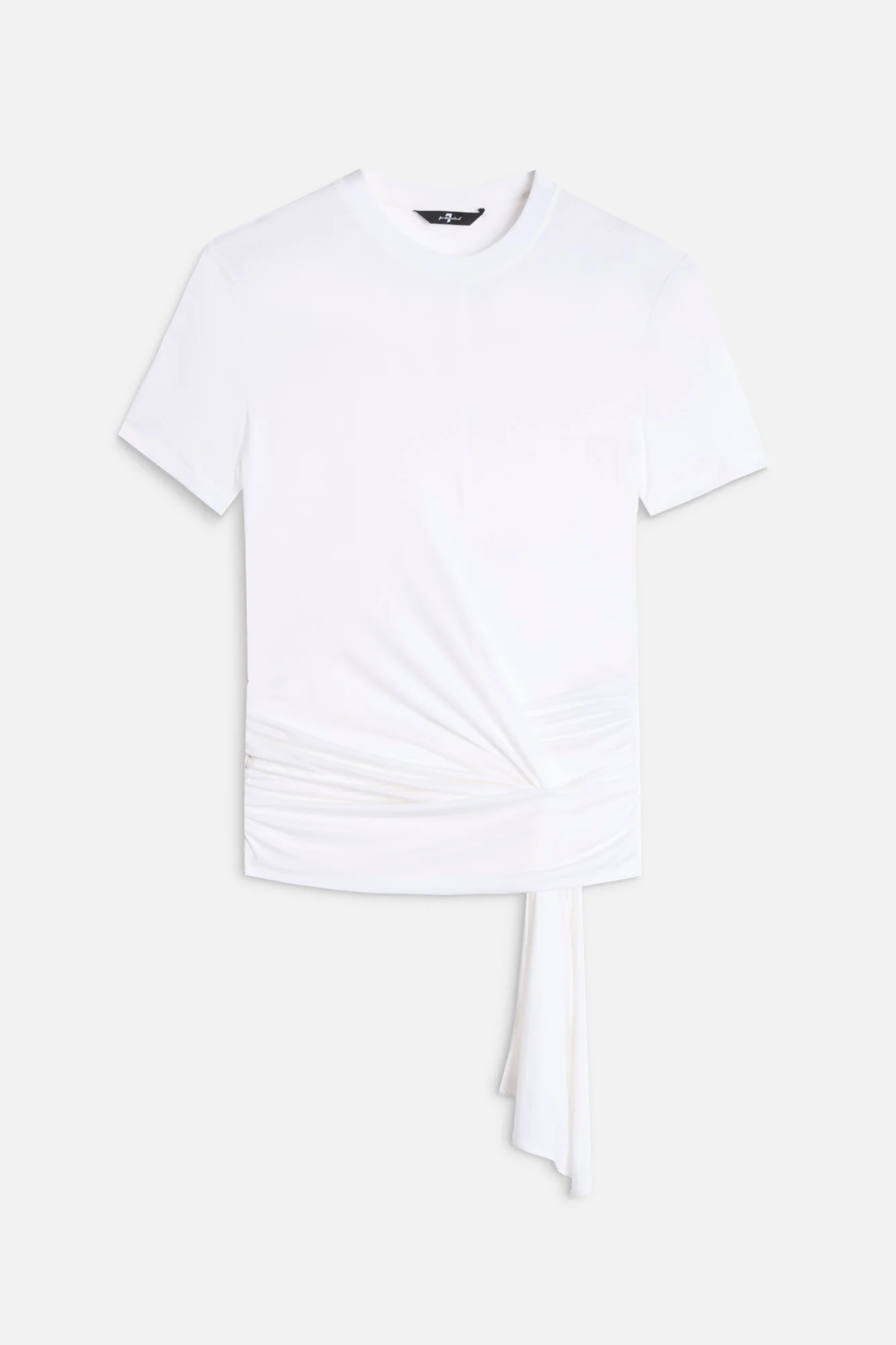 FITTED TWIST TEE in Lyocell Optical White