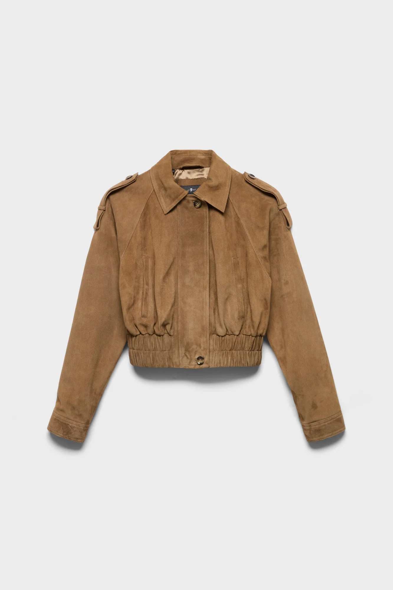 AVIATOR JACKET in Suede Chestnut