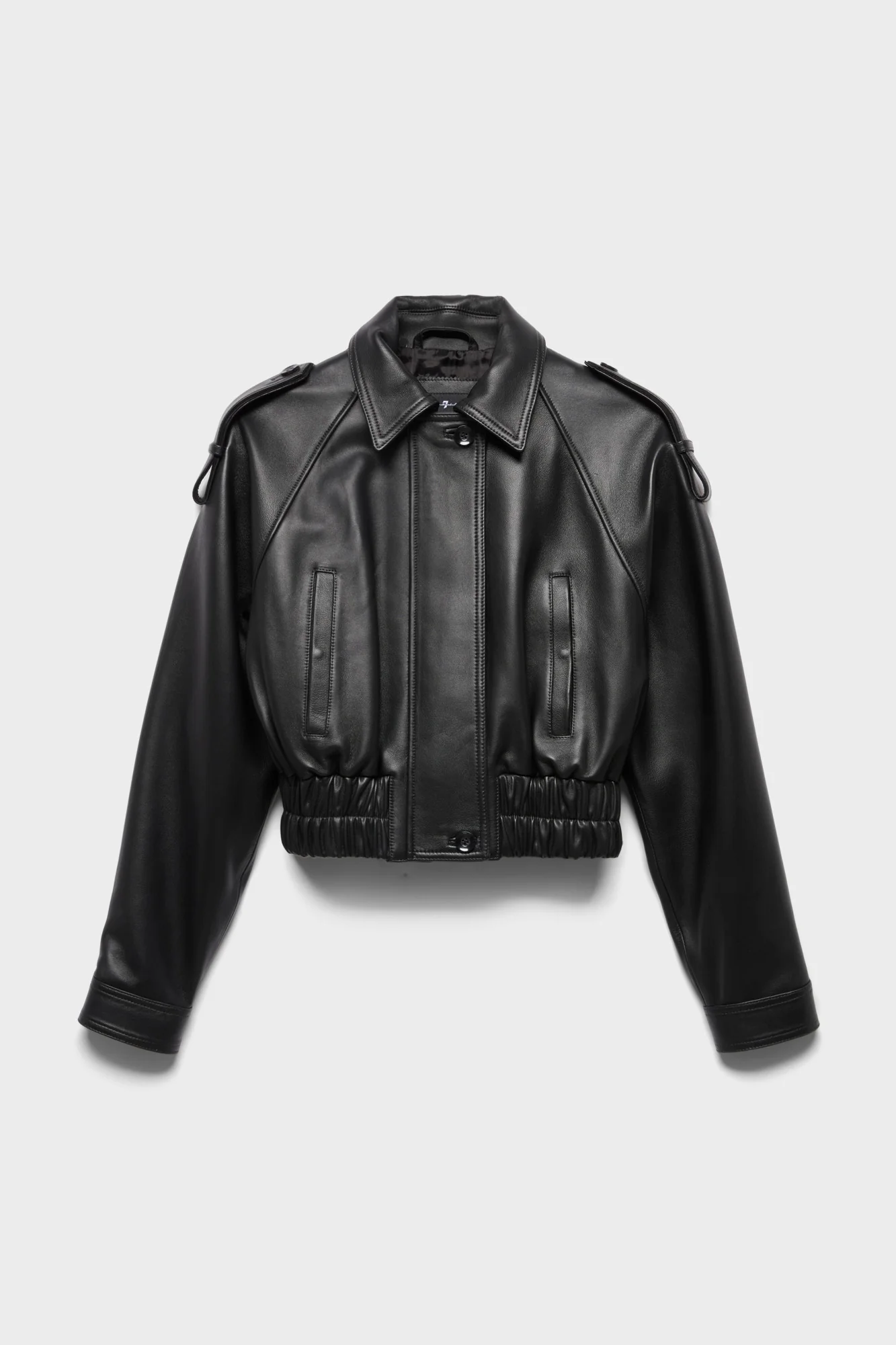AVIATOR JACKET in Leather Black
