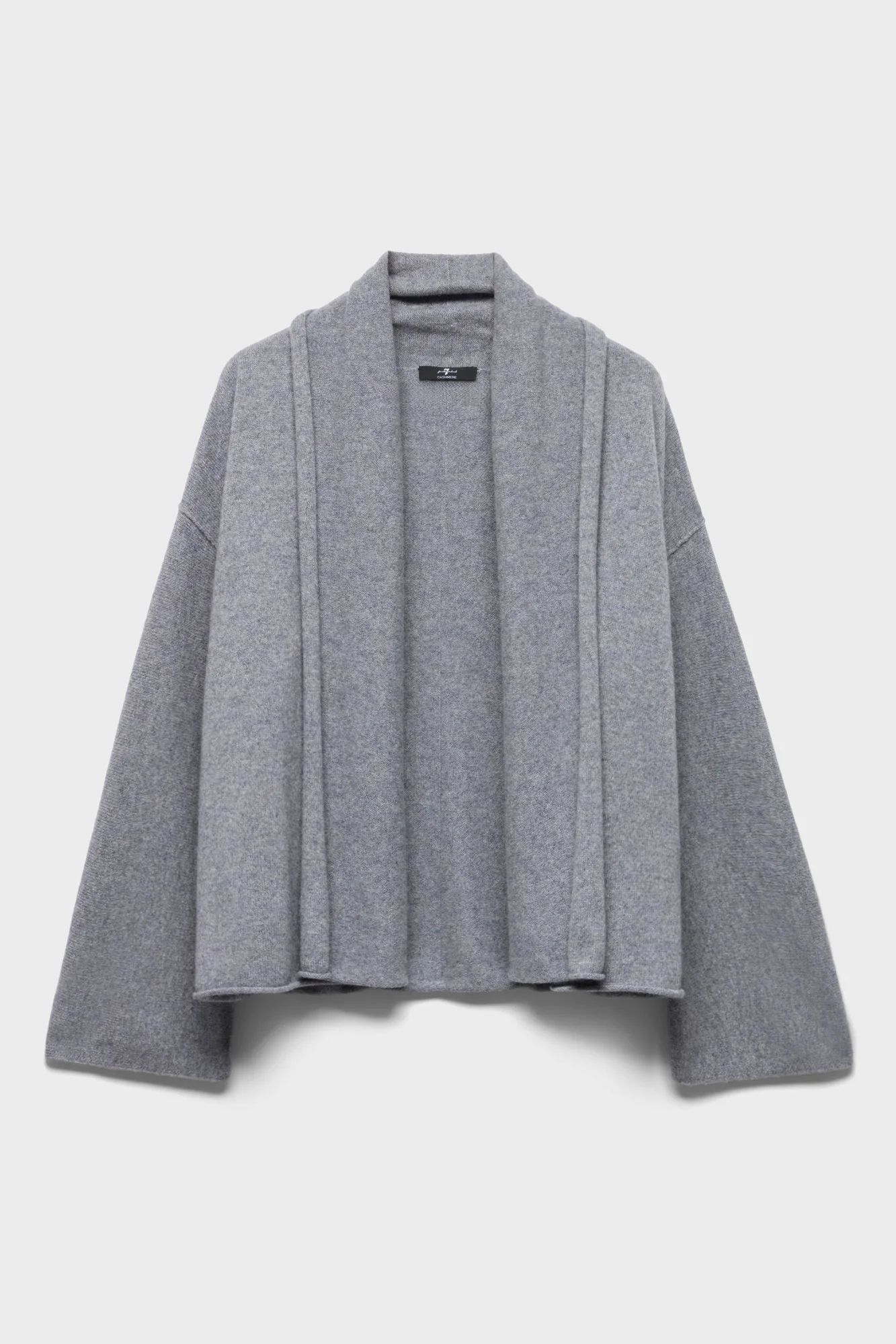 SHAWL CARDIGAN in Cashmere Wolf