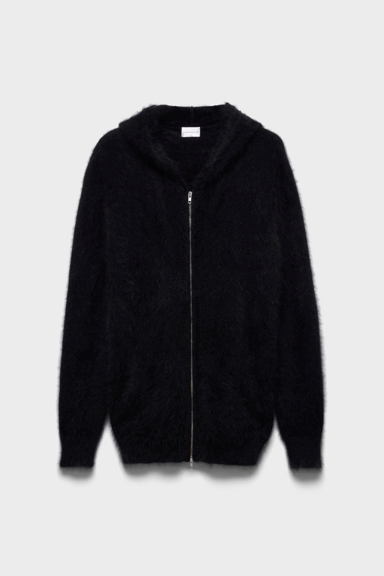FUZZY ZIP HOODIE in Alpaca Blend Sable