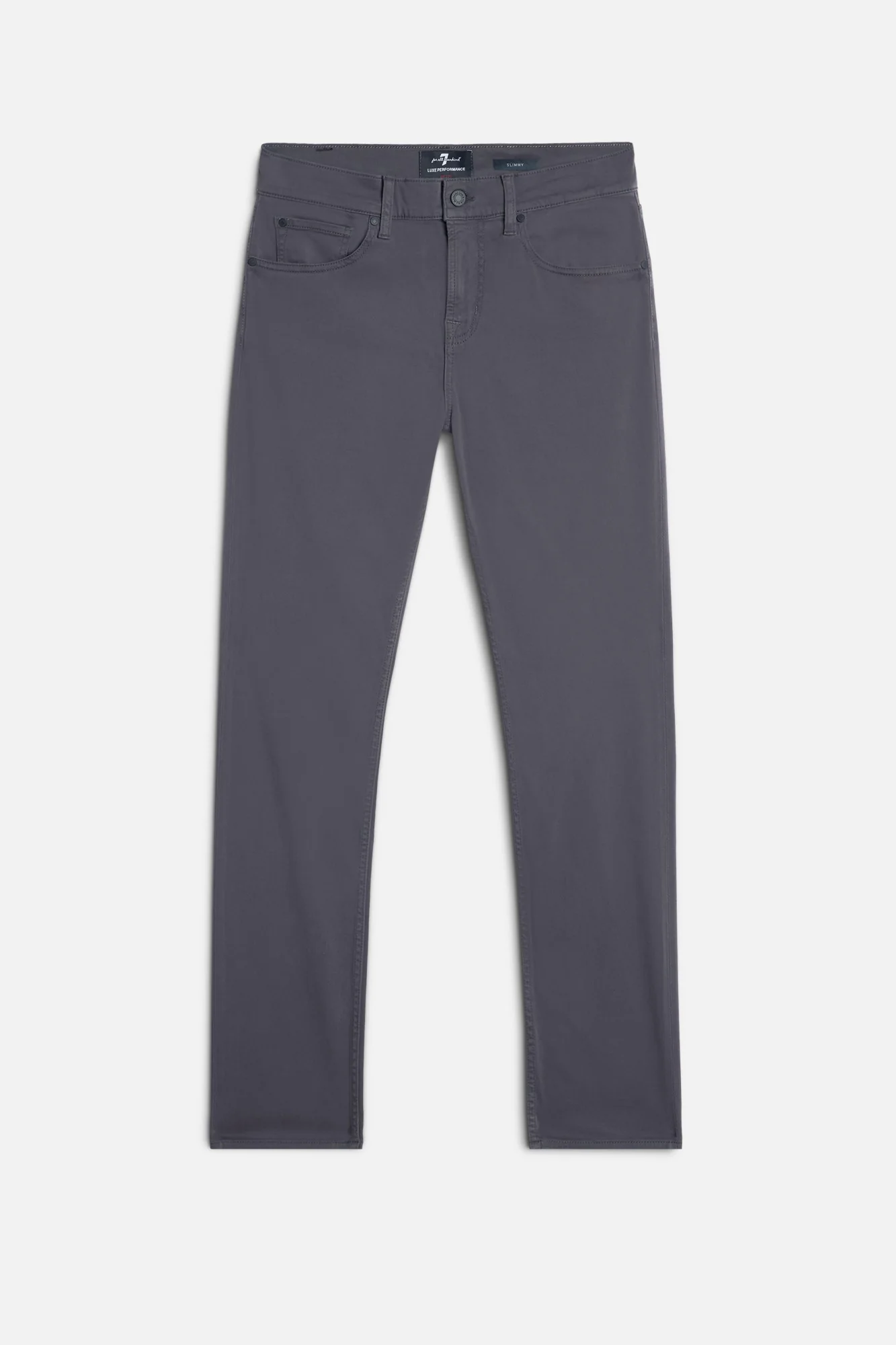Luxe Performance Stretch Sateen Slimmy in Gunmetal