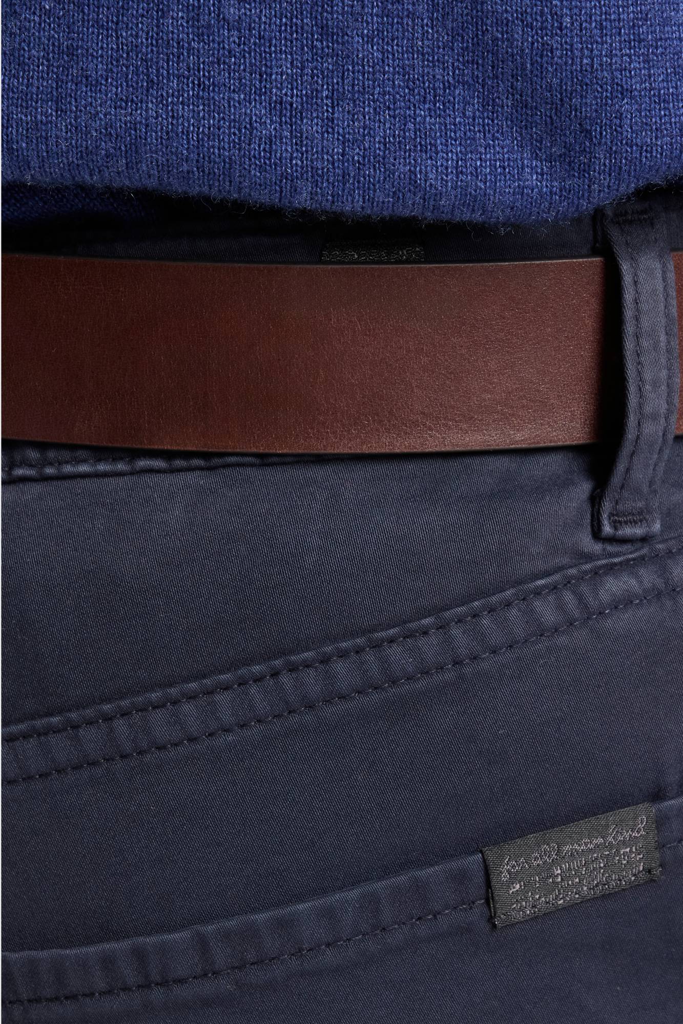 THE STRAIGHT in Luxe Performance Sateen Navy - Image 4
