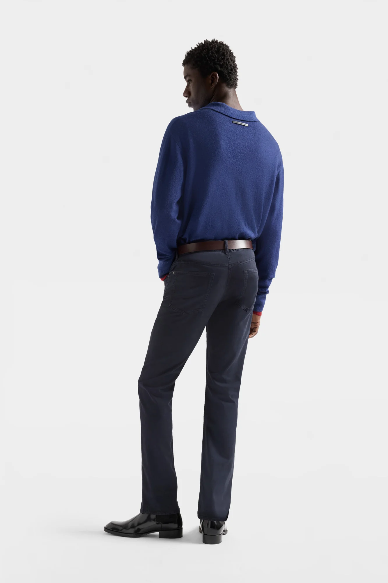 THE STRAIGHT in Luxe Performance Sateen Navy - Image 5