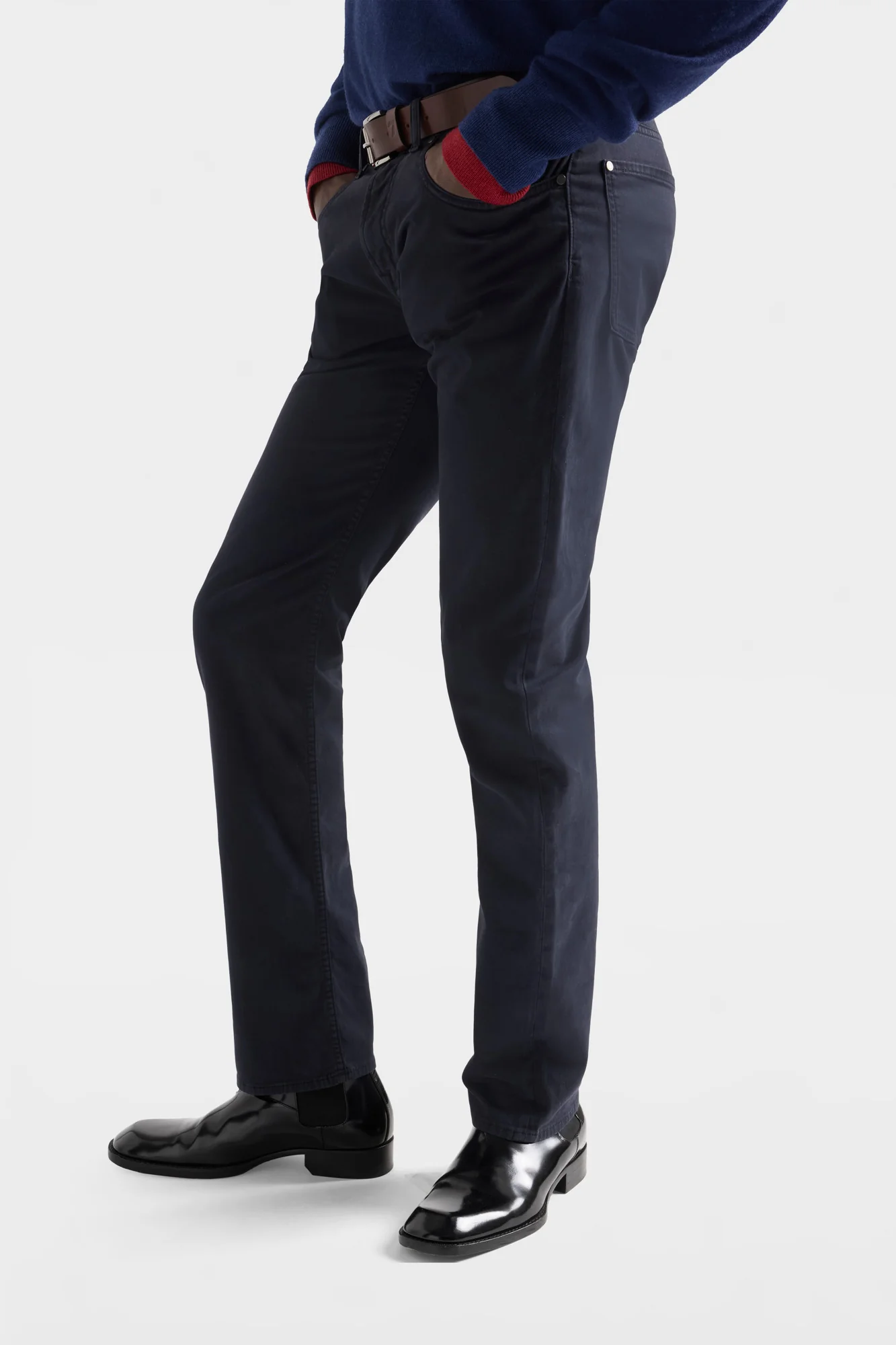 THE STRAIGHT in Luxe Performance Sateen Navy - Image 6