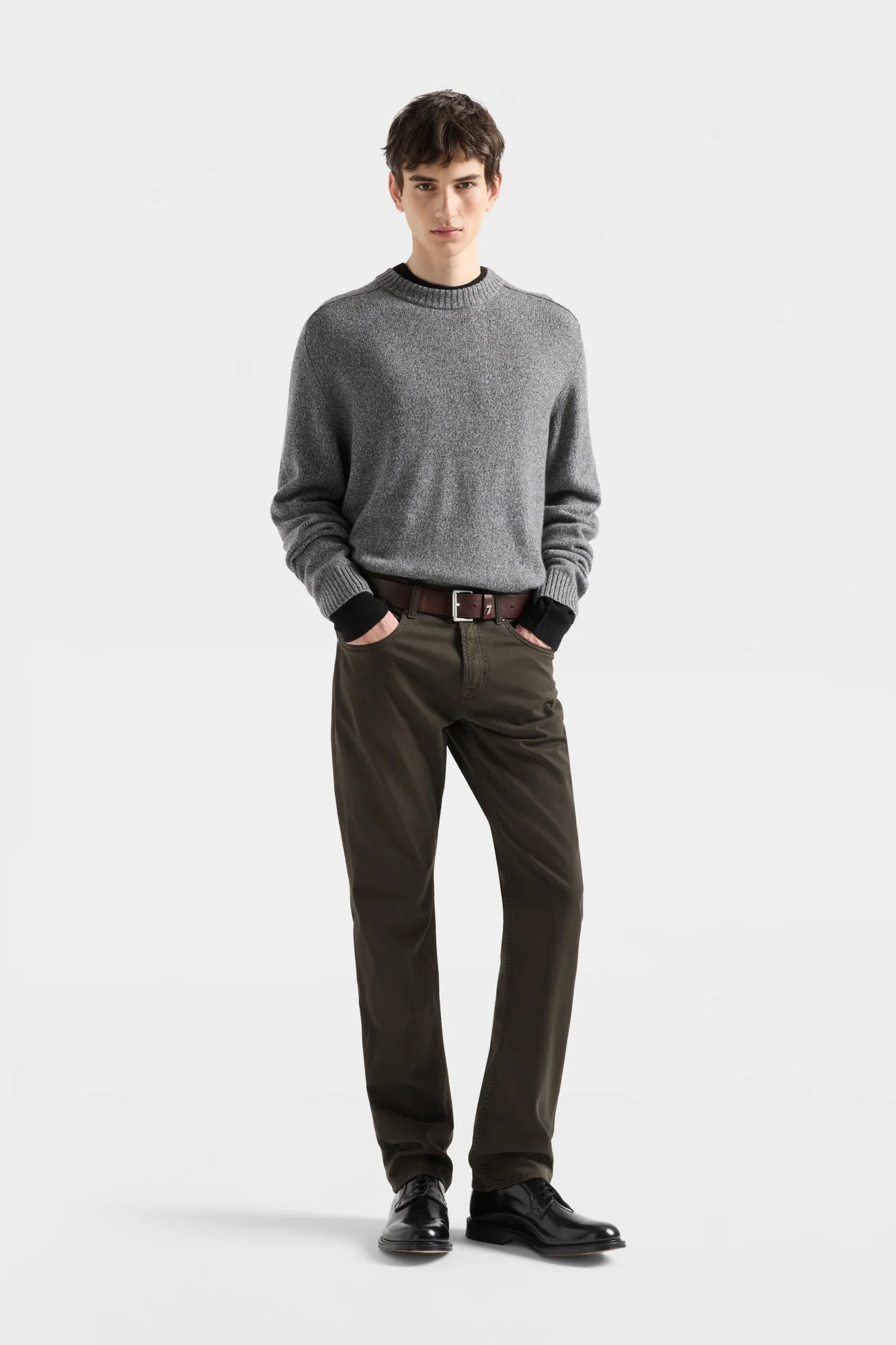 THE STRAIGHT in Luxe Performance Sateen Thicket - Image 2