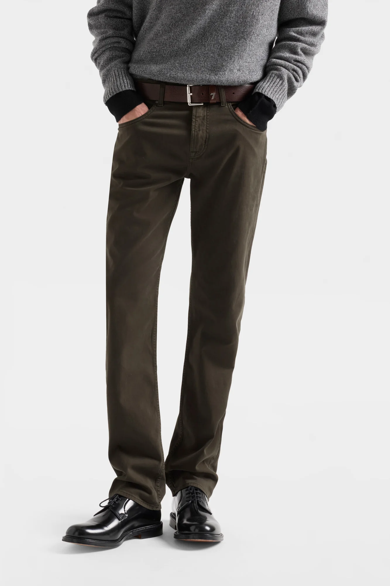 THE STRAIGHT in Luxe Performance Sateen Thicket - Image 3
