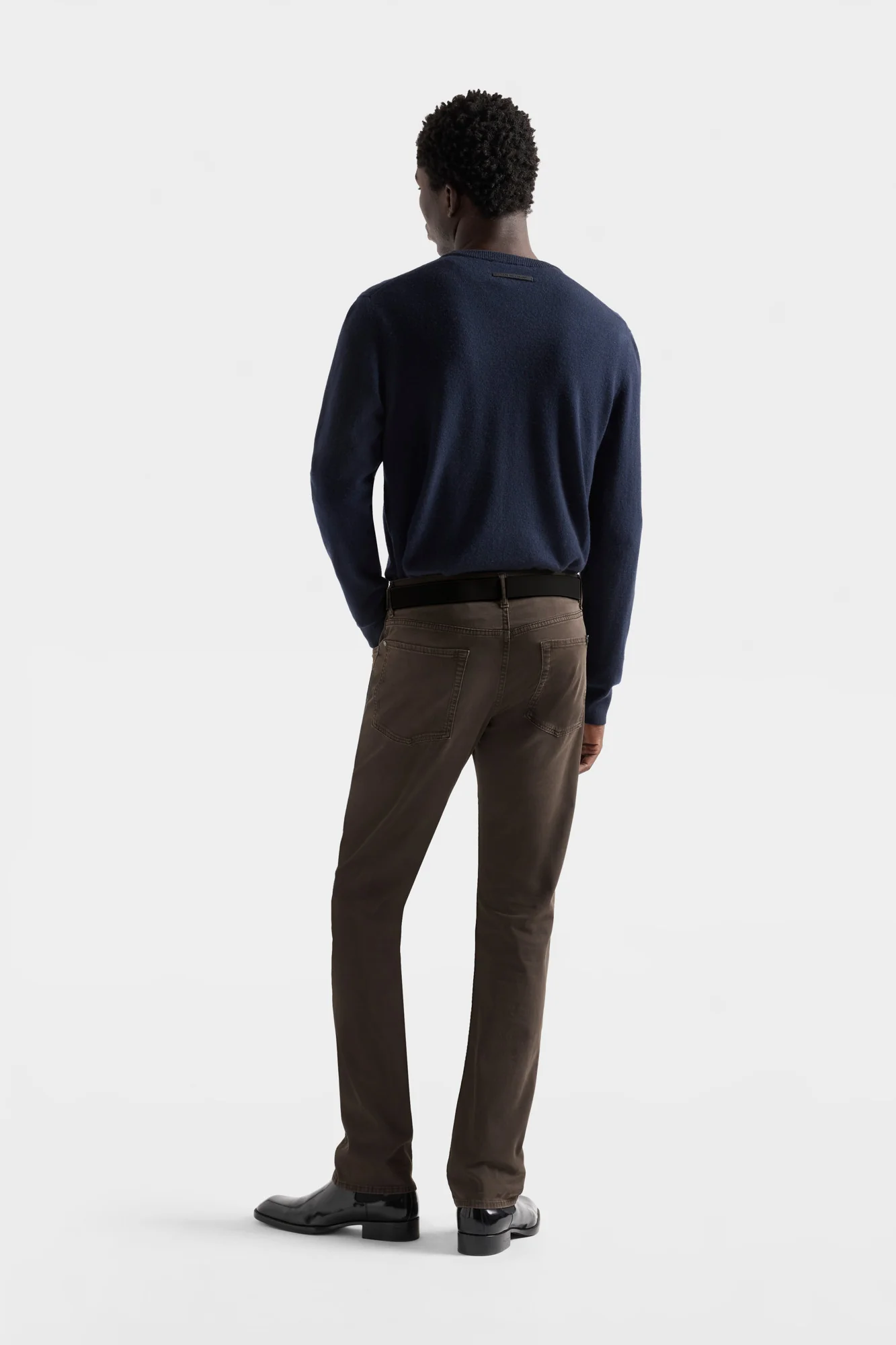 THE STRAIGHT in Luxe Performance Sateen Molasses - Image 5