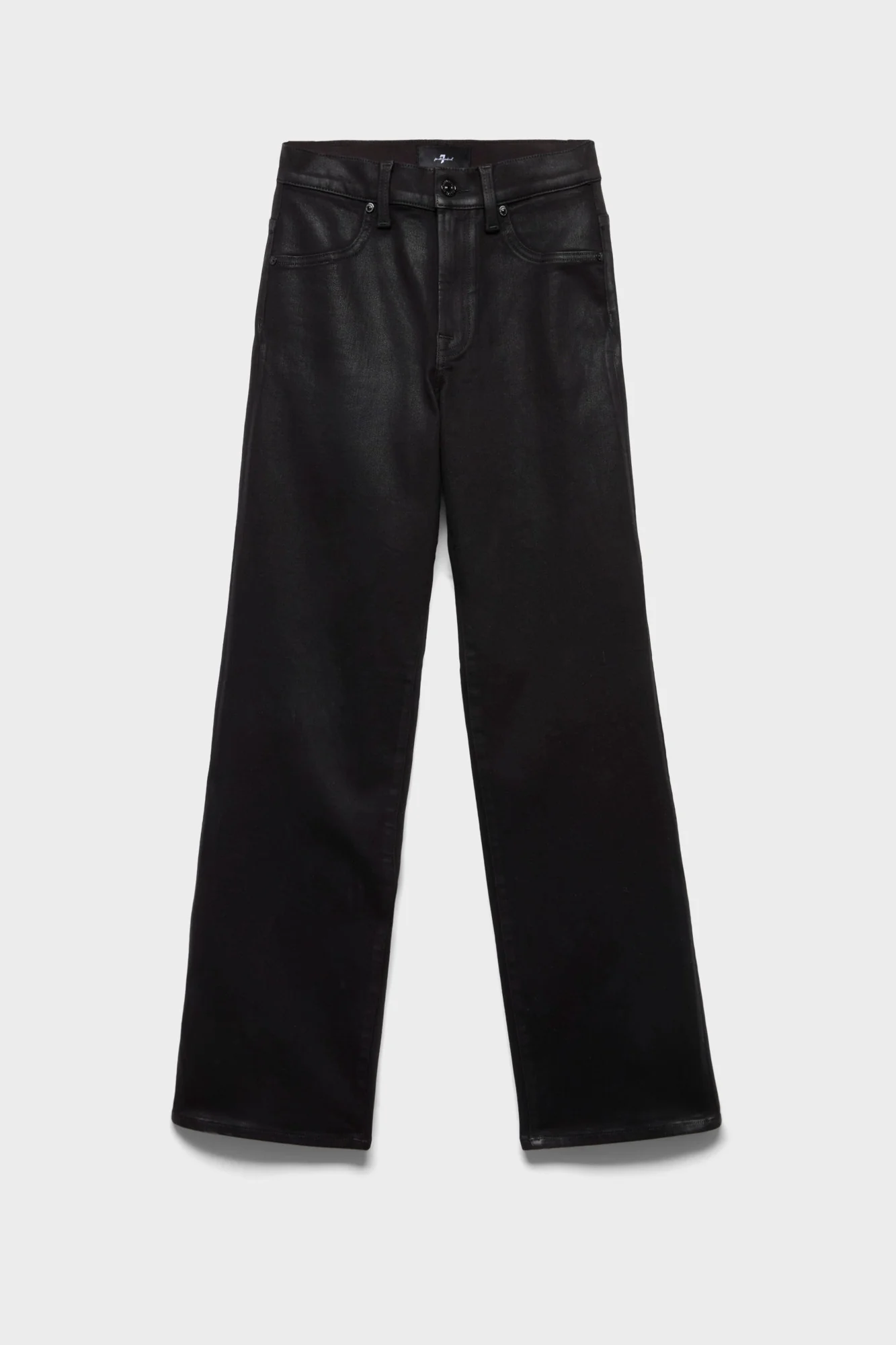 STOVEPIPE STRAIGHT in Coated Denim Black