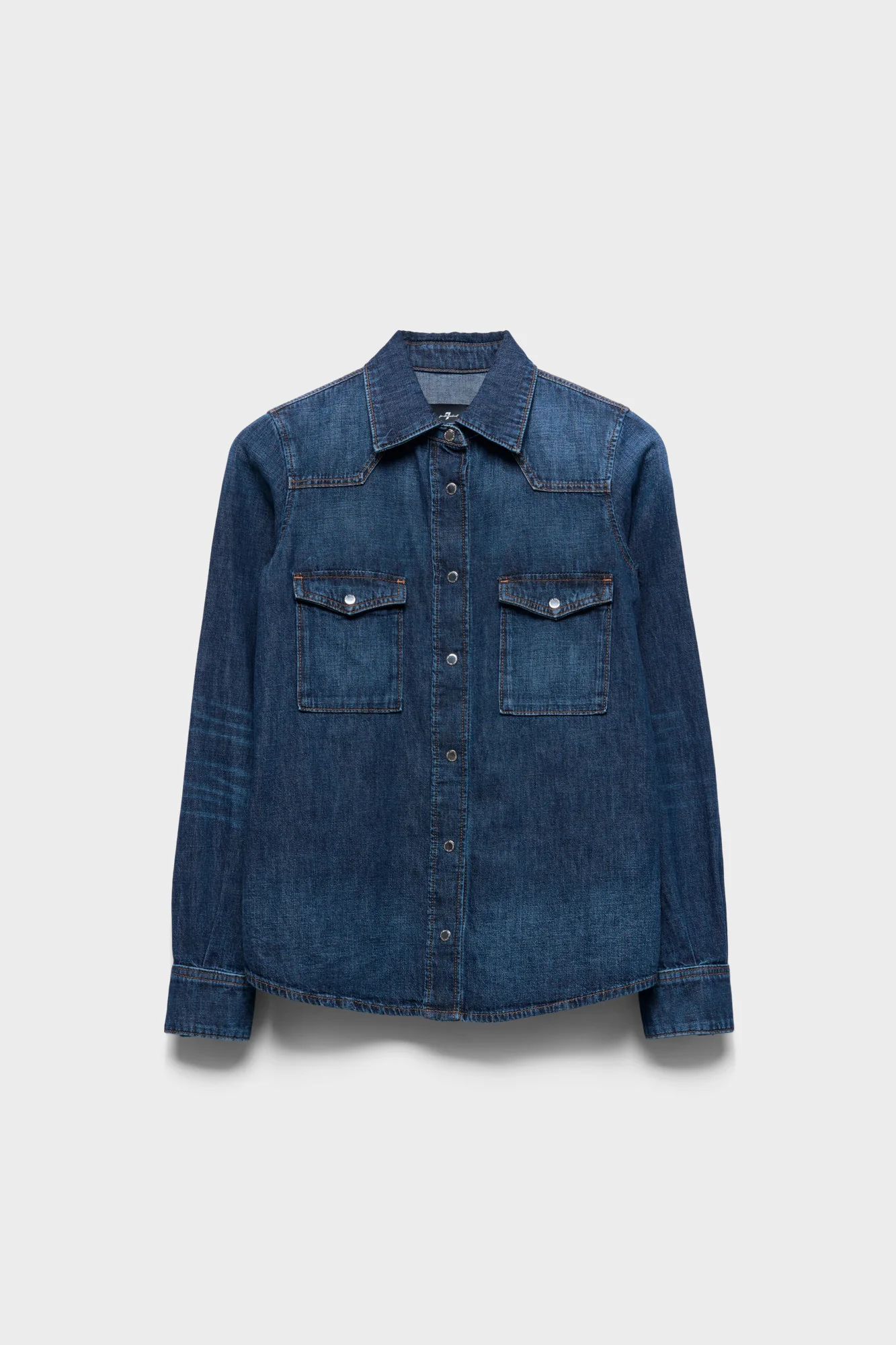 WESTERN SHIRT in Denim Rainfall