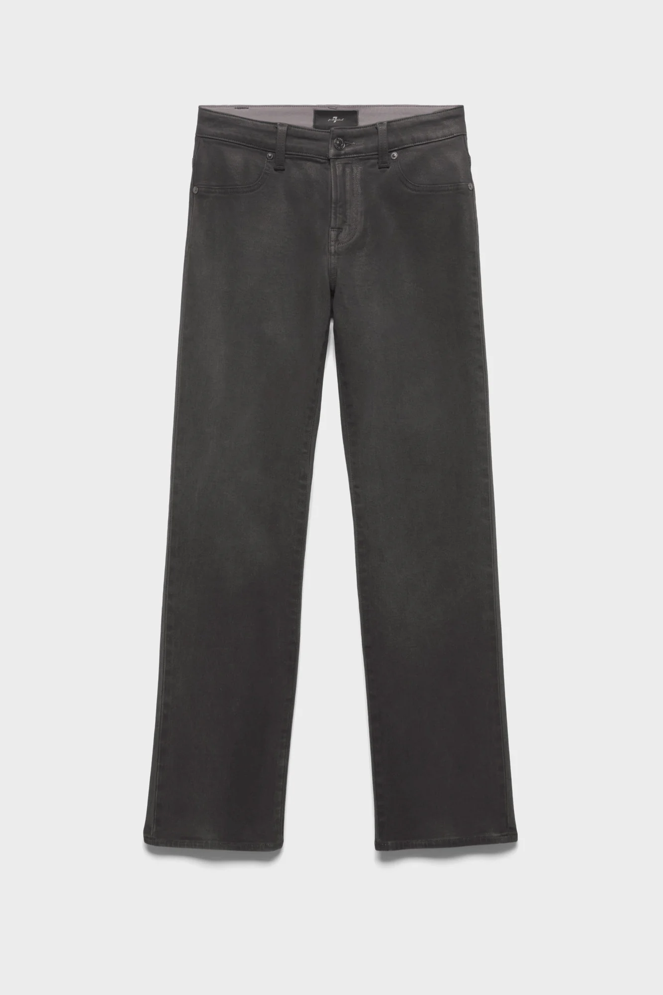 CALIE STRAIGHT in Coated Denim Grey