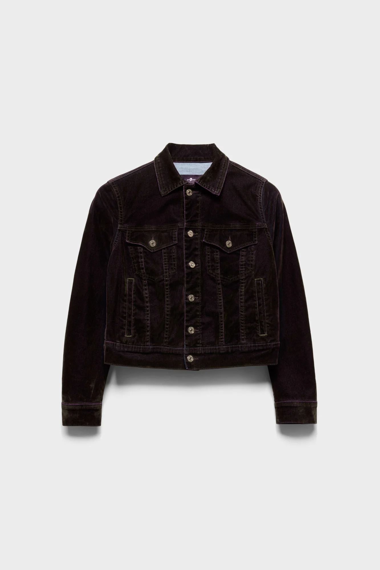 ADI TRUCKER JACKET in Flock Denim Brown