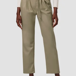 Remi High-Rise Paper Bag Vegan Leather Ankle Pant