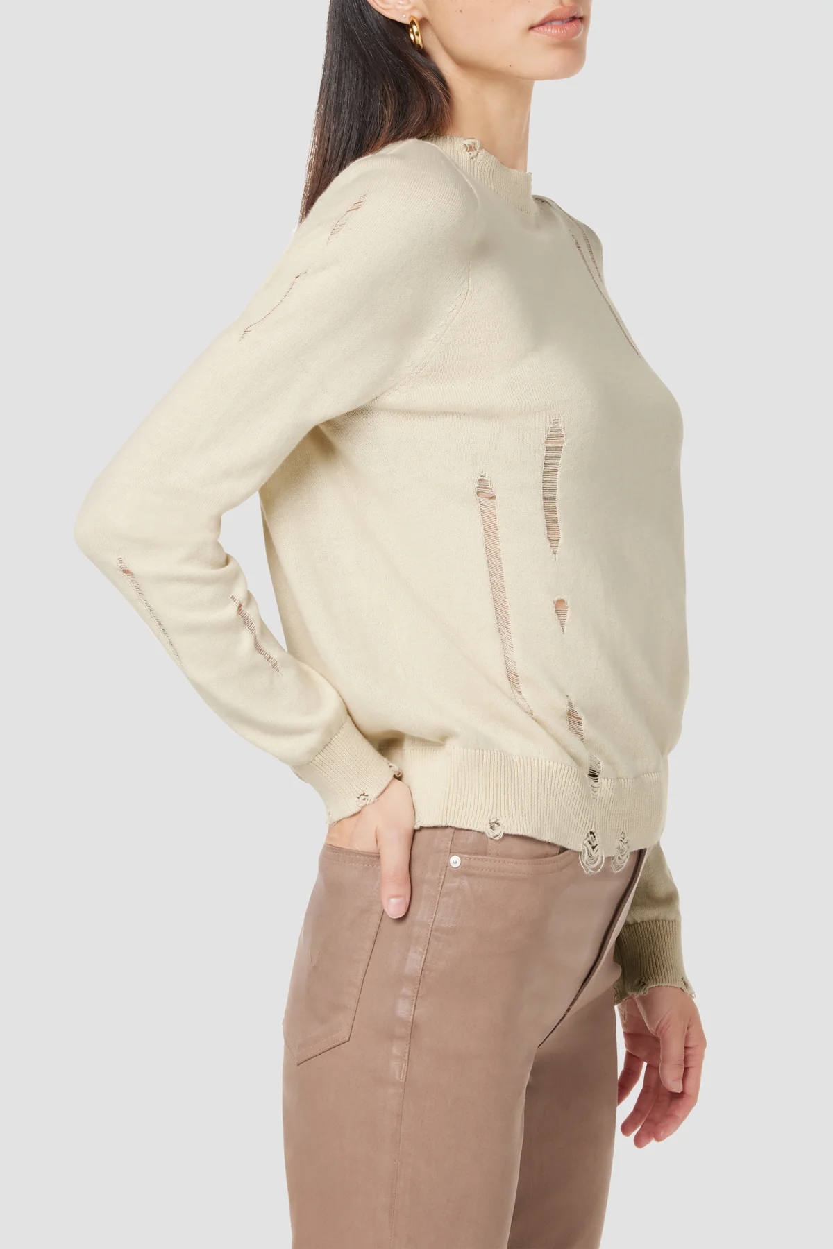 Long Sleeve Twist Back Sweater - Image 2