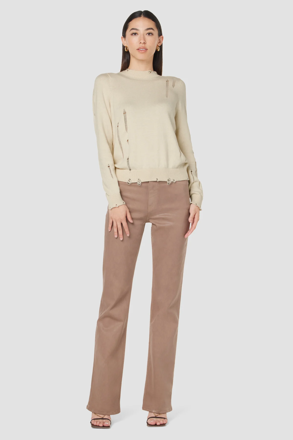 Long Sleeve Twist Back Sweater - Image 5