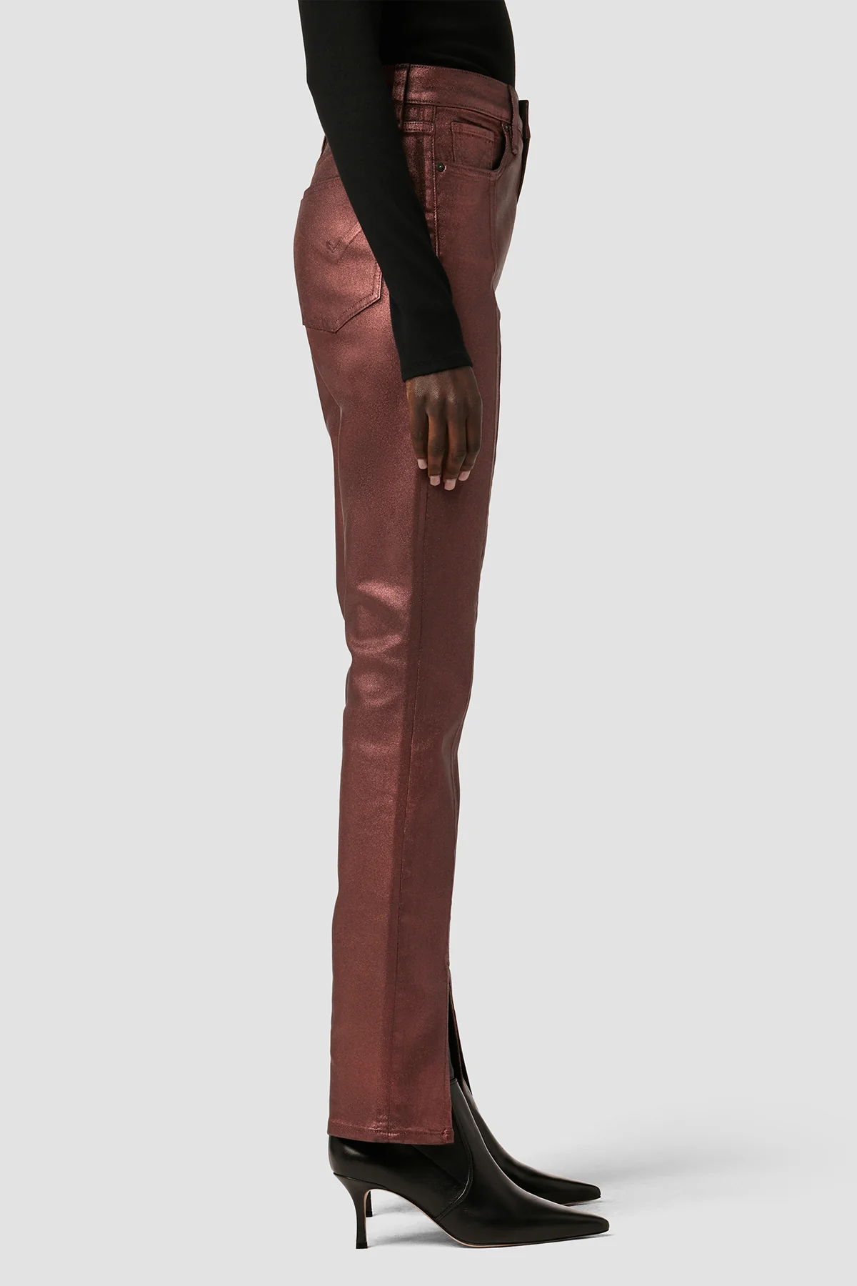 Harlow Ultra High-Rise Cigarette Jean w/ Slit Hem - Image 2