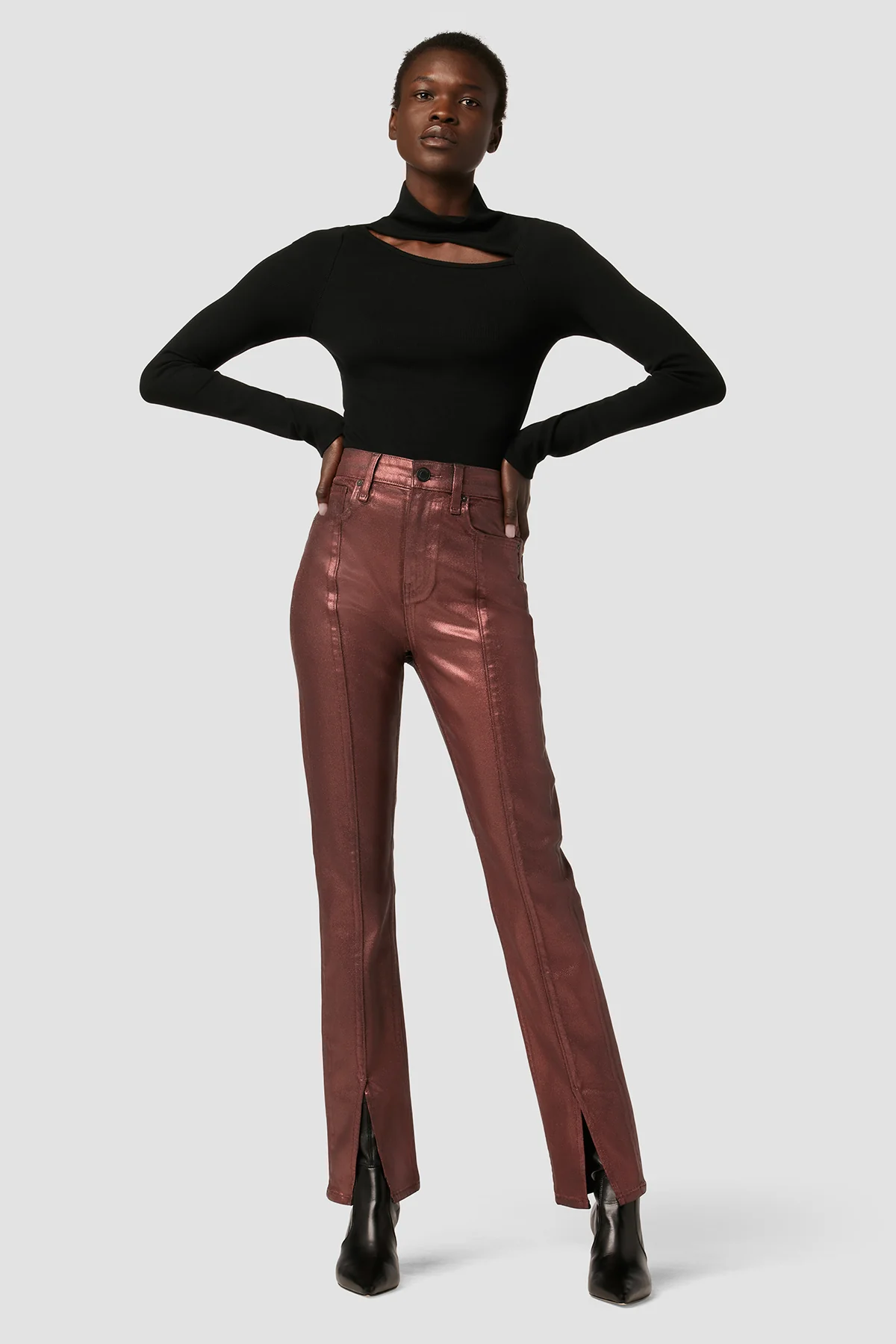 Harlow Ultra High-Rise Cigarette Jean w/ Slit Hem - Image 6