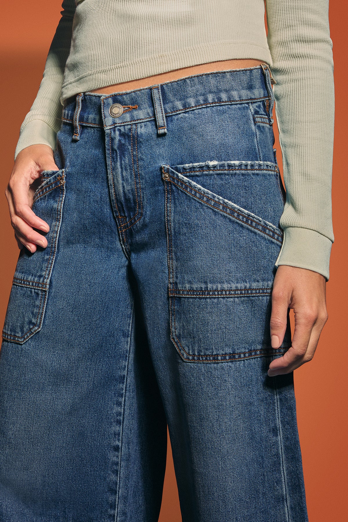 Noa Patch Pocket Relaxed Gaucho - Image 3