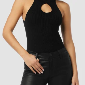 Mock Neck Keyhole Racer Tank