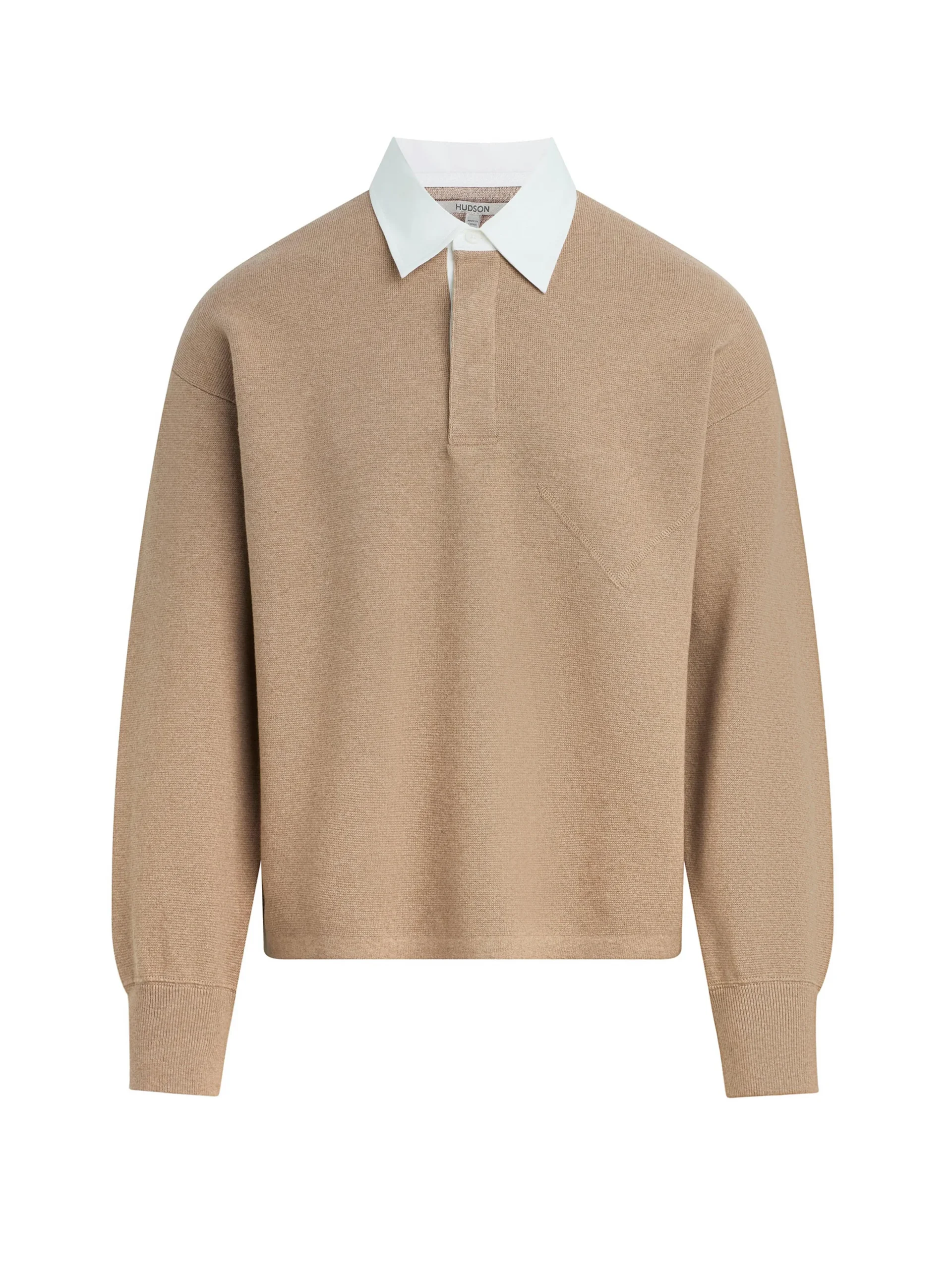 Long Sleeve Contrast Polo - Image 9