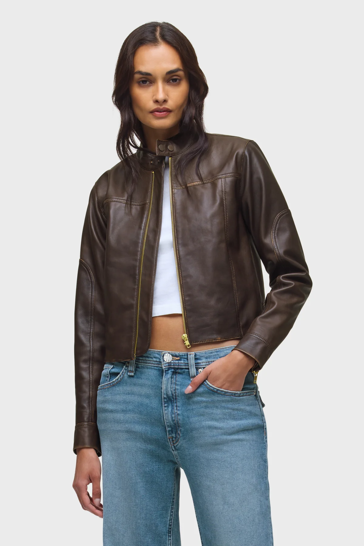 Leather Moto Jacket