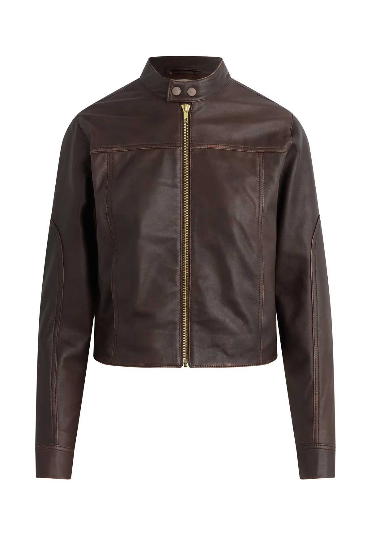 Leather Moto Jacket - Image 8