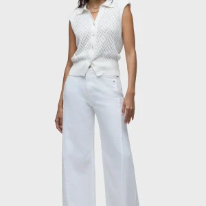 Jodie Frayed Seam Loose Wide Leg
