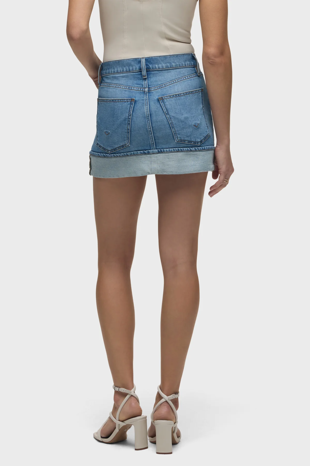 Cuff Mini Skirt - Image 3
