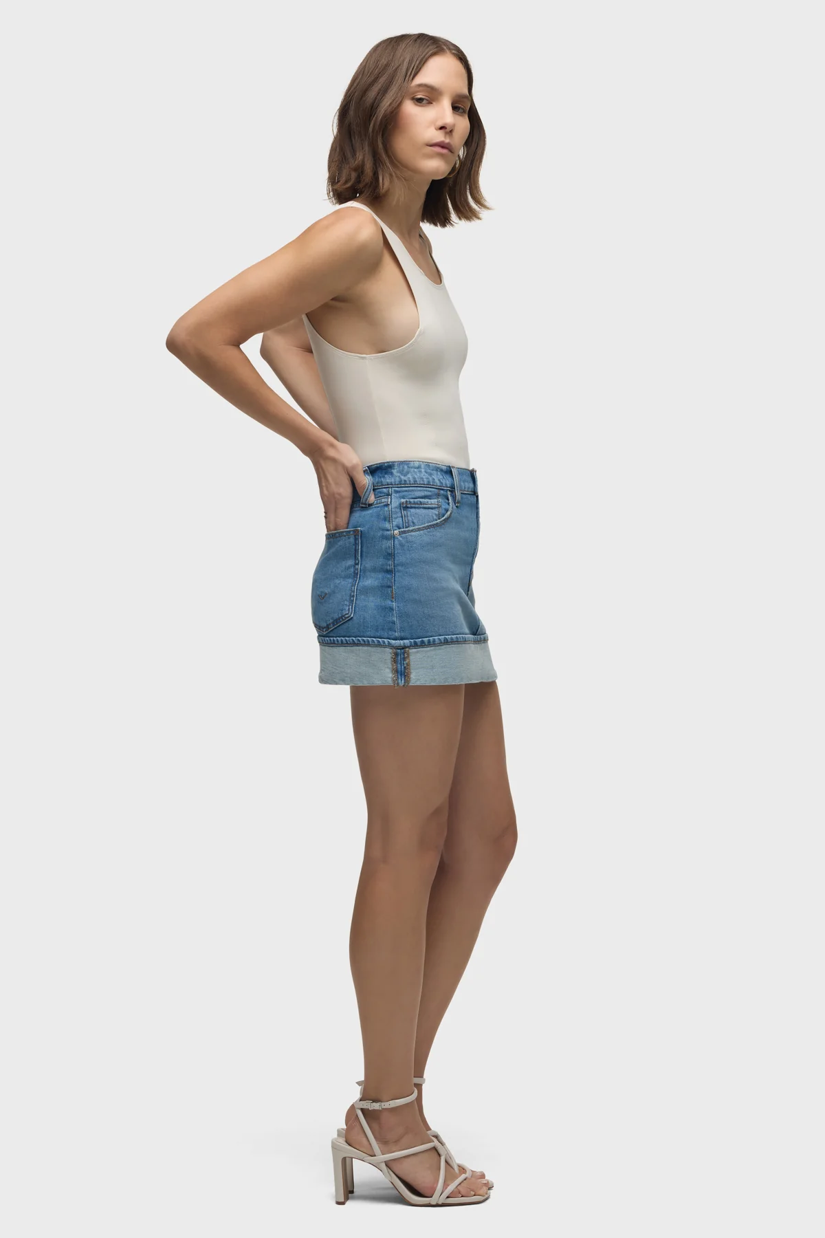 Cuff Mini Skirt - Image 7