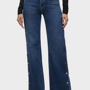Rosie Side Seam Snaps Wide Leg