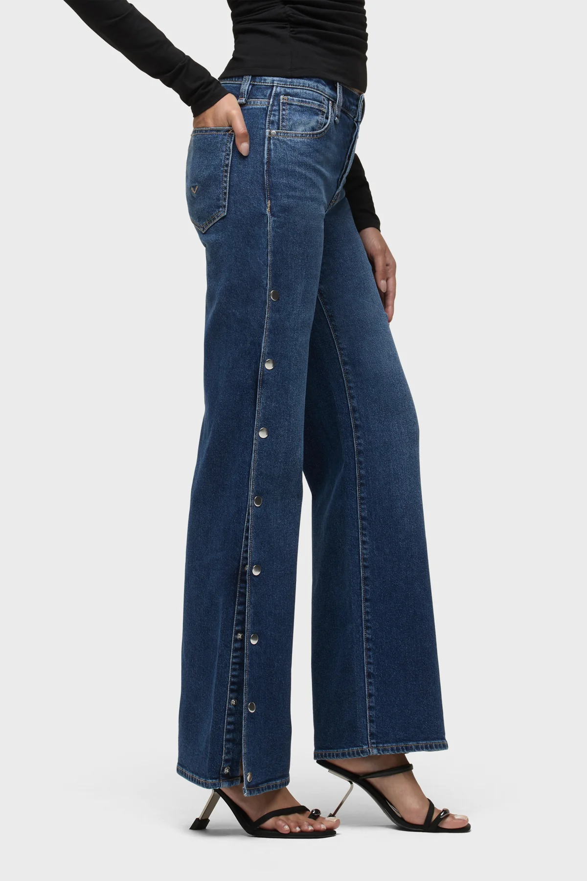 Rosie Side Seam Snaps Wide Leg - Image 2