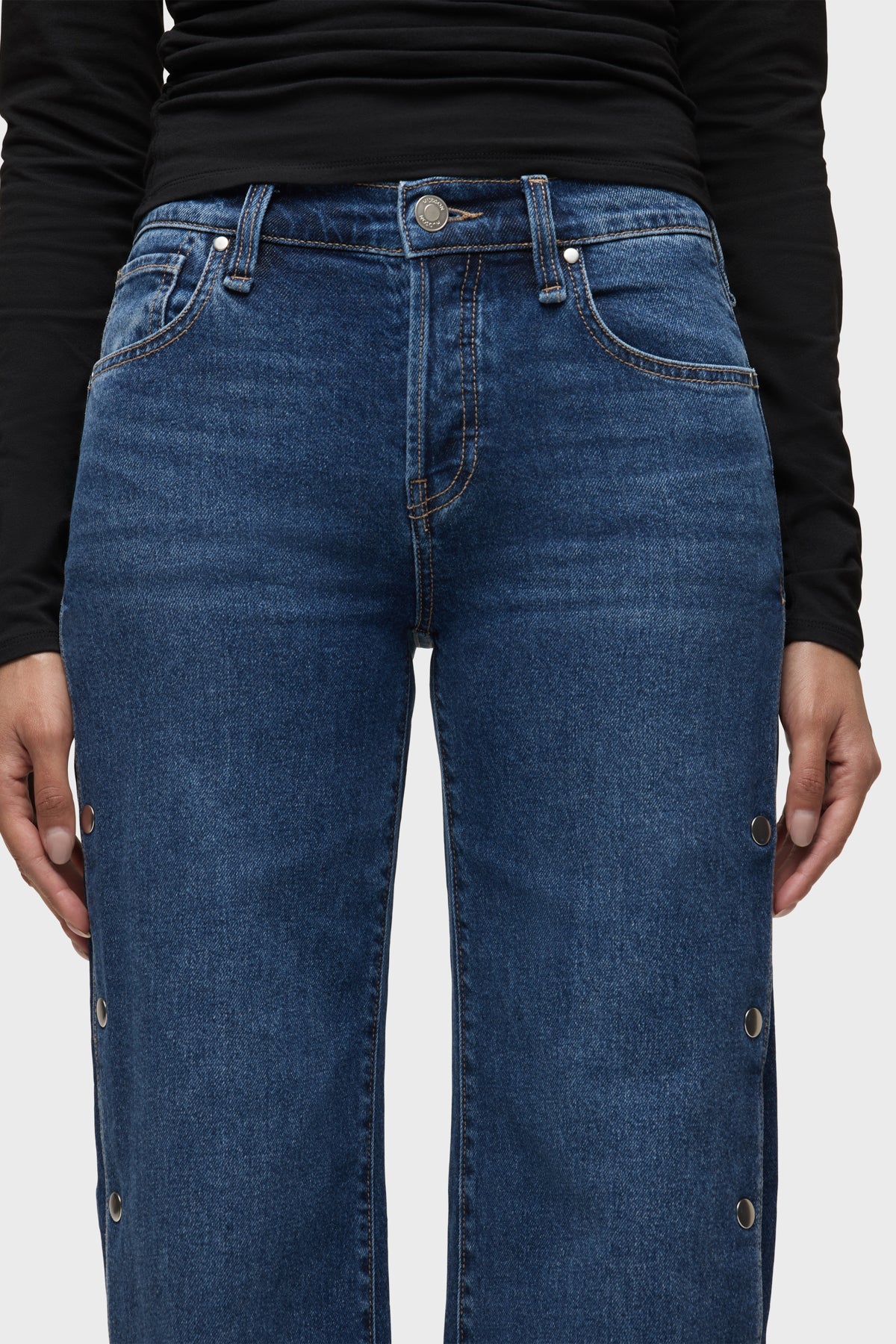 Rosie Side Seam Snaps Wide Leg - Image 4