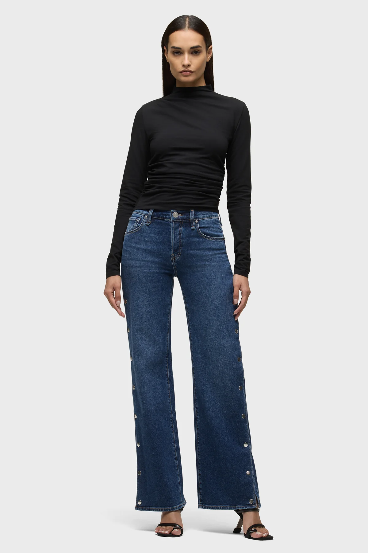 Rosie Side Seam Snaps Wide Leg - Image 8