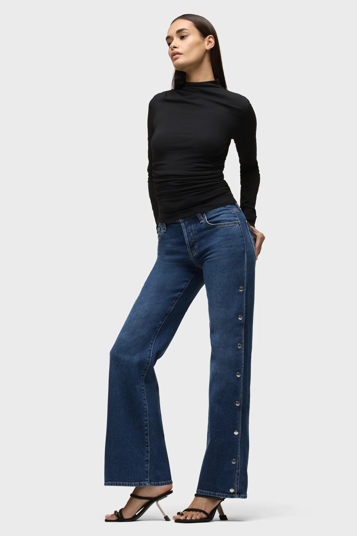 Rosie Side Seam Snaps Wide Leg - Image 9