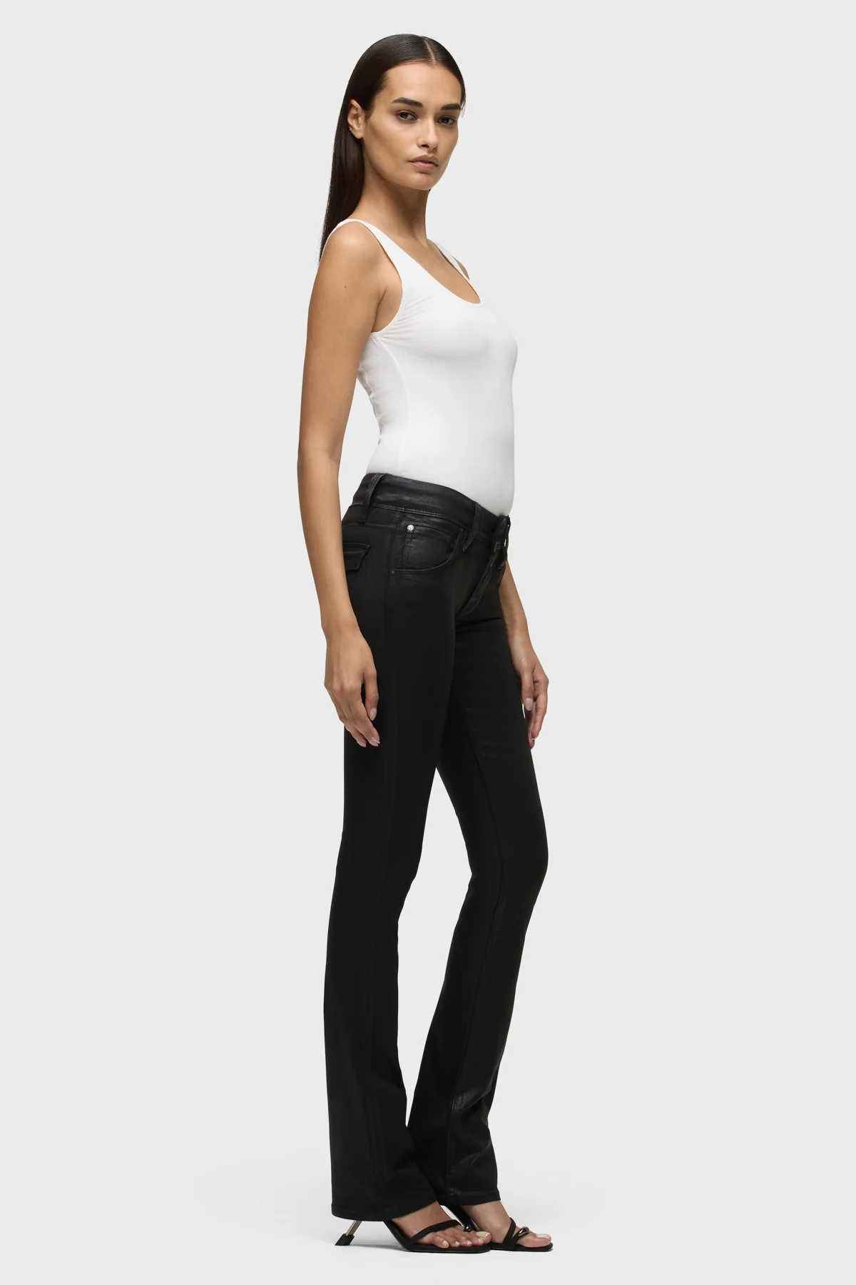 Beth Coated Flap Pocket Baby Bootcut - Image 7
