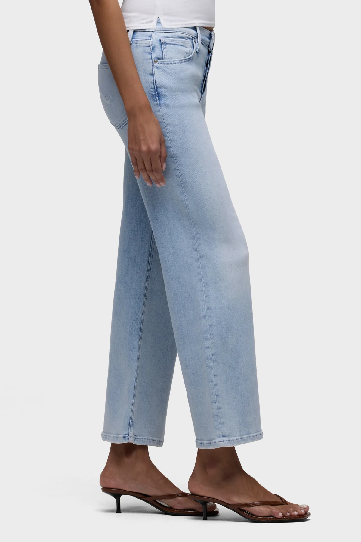 Rosie Covered Button Fly Wide Leg - Image 3