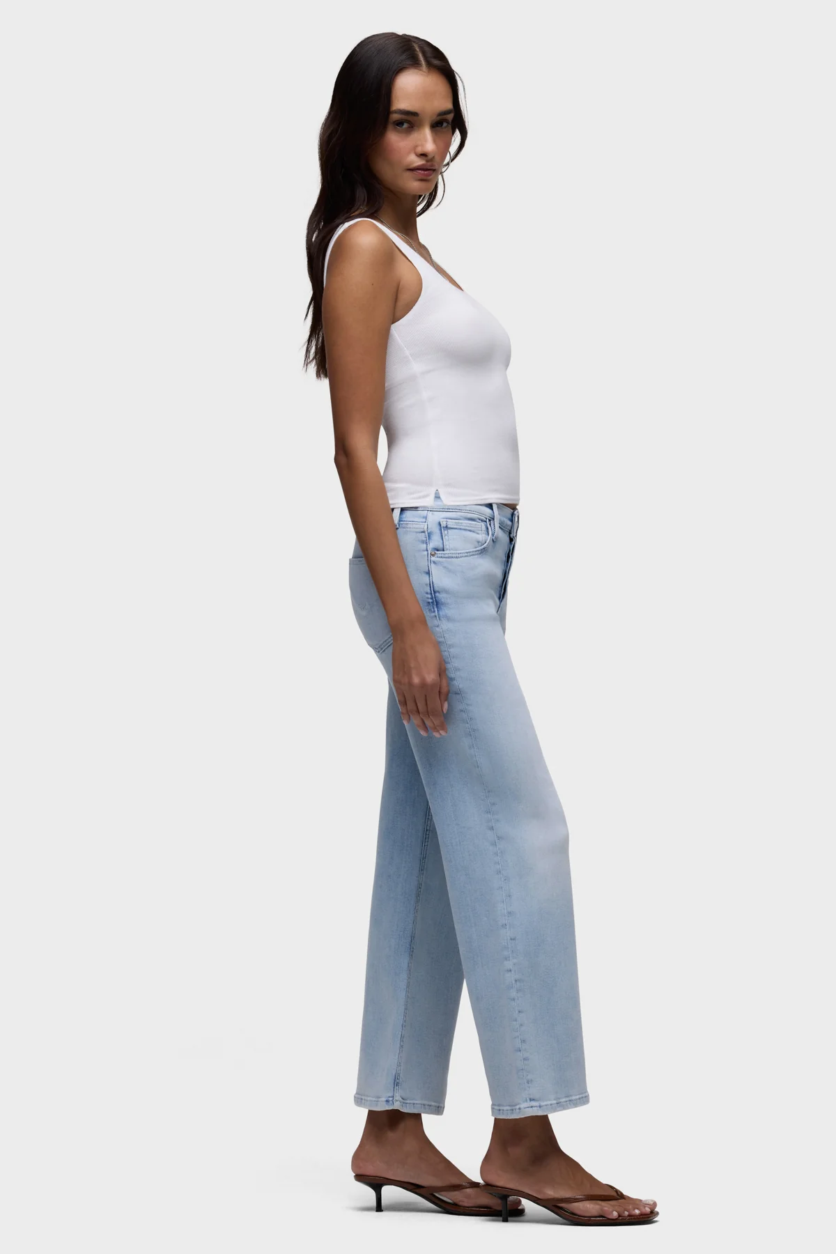 Rosie Covered Button Fly Wide Leg - Image 7