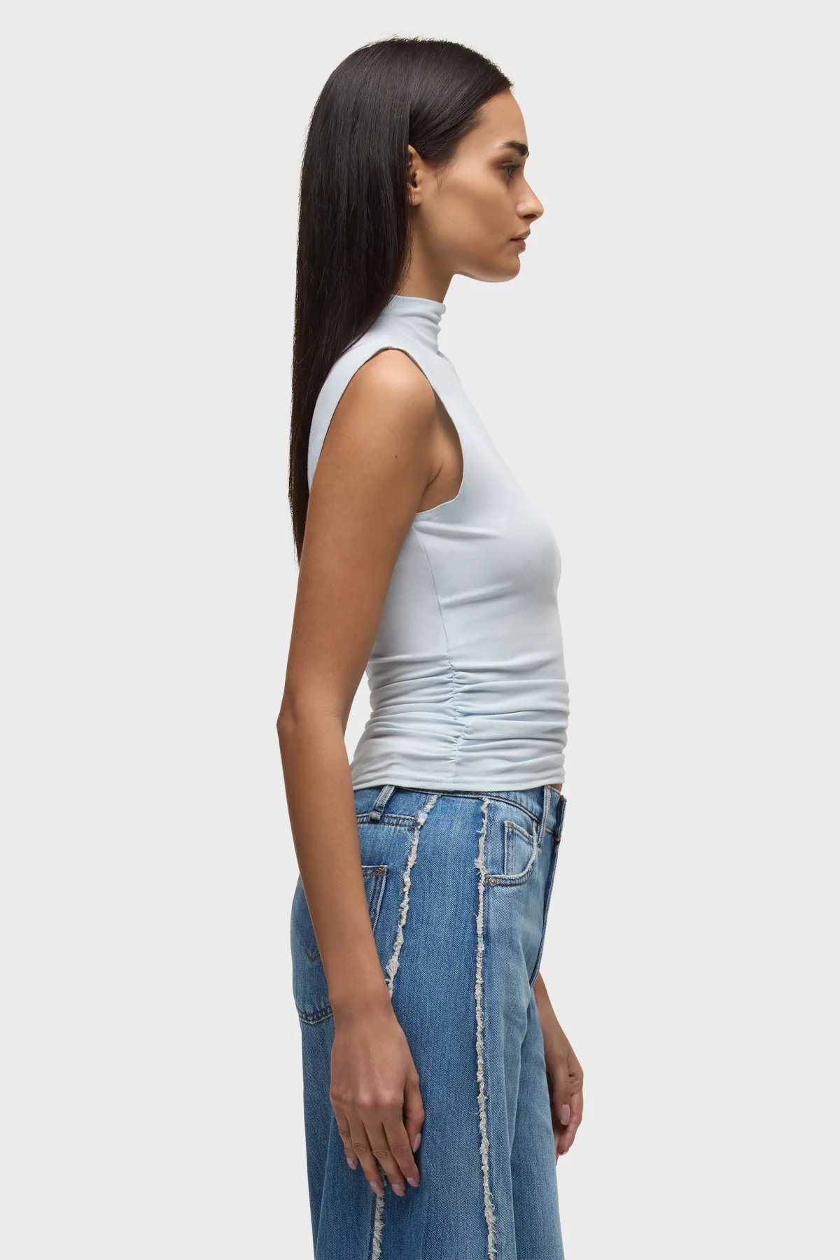 Tank With Side Seam Ruching - Image 2